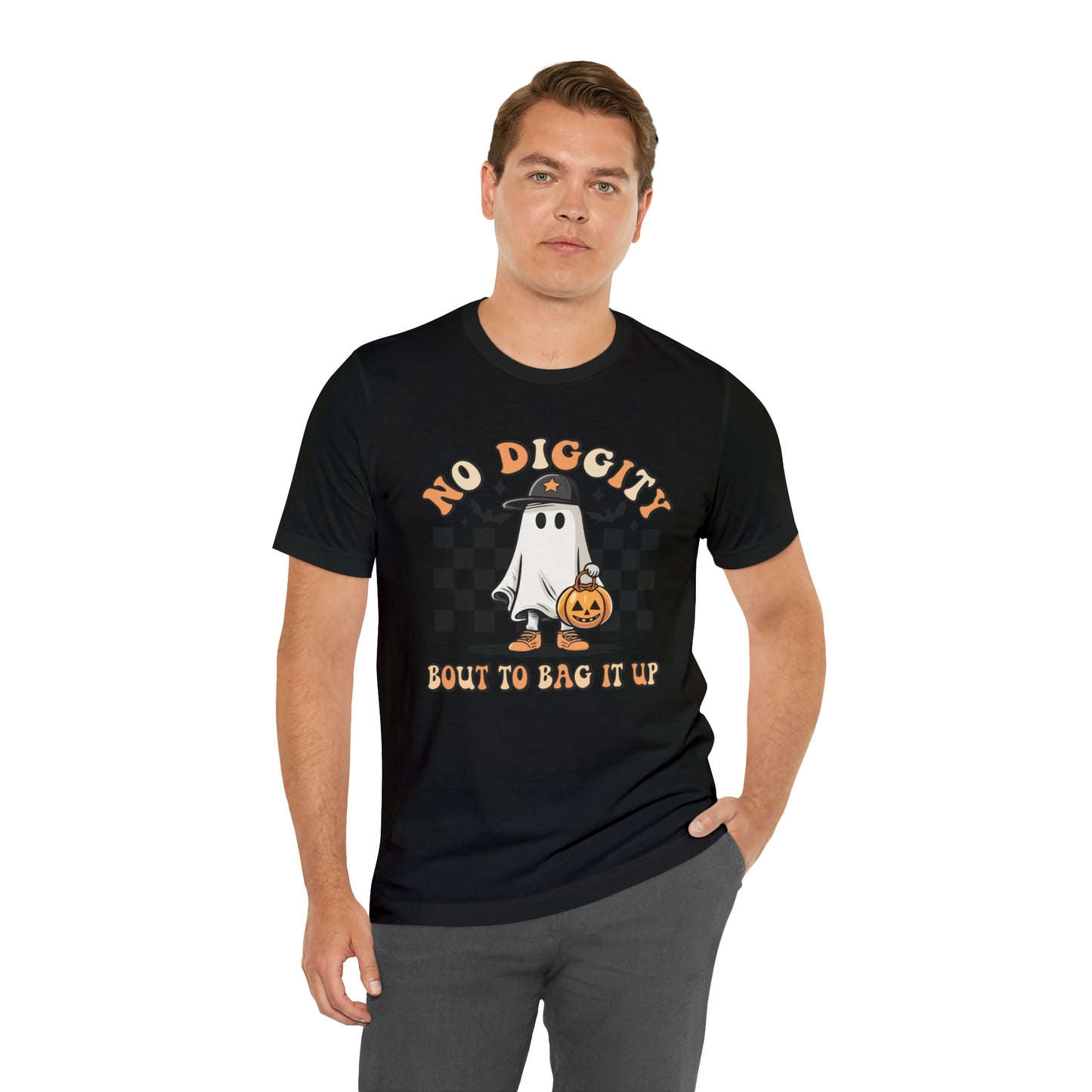 Halloween No Diggity Bout to Bag it Up T-Shirt