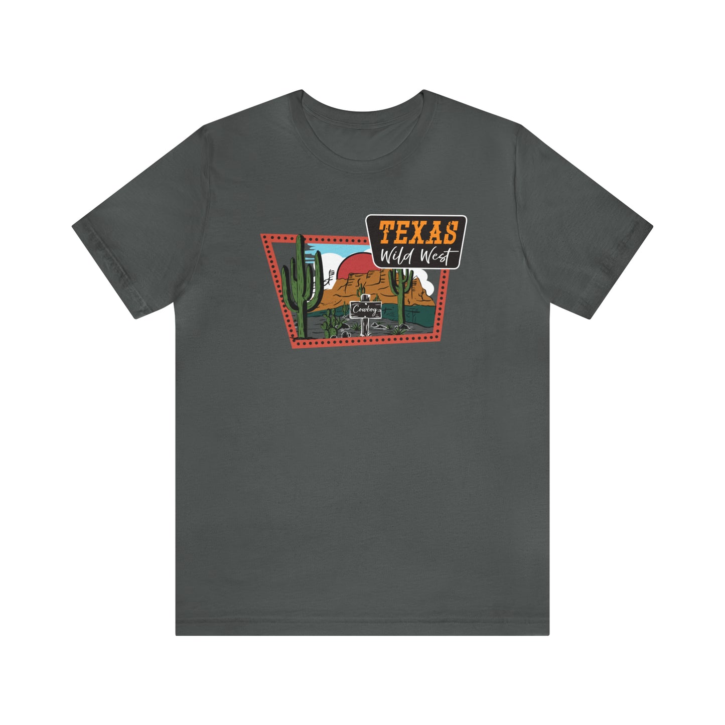 Texas Wild West Unisex Jersey Short Sleeve Tees