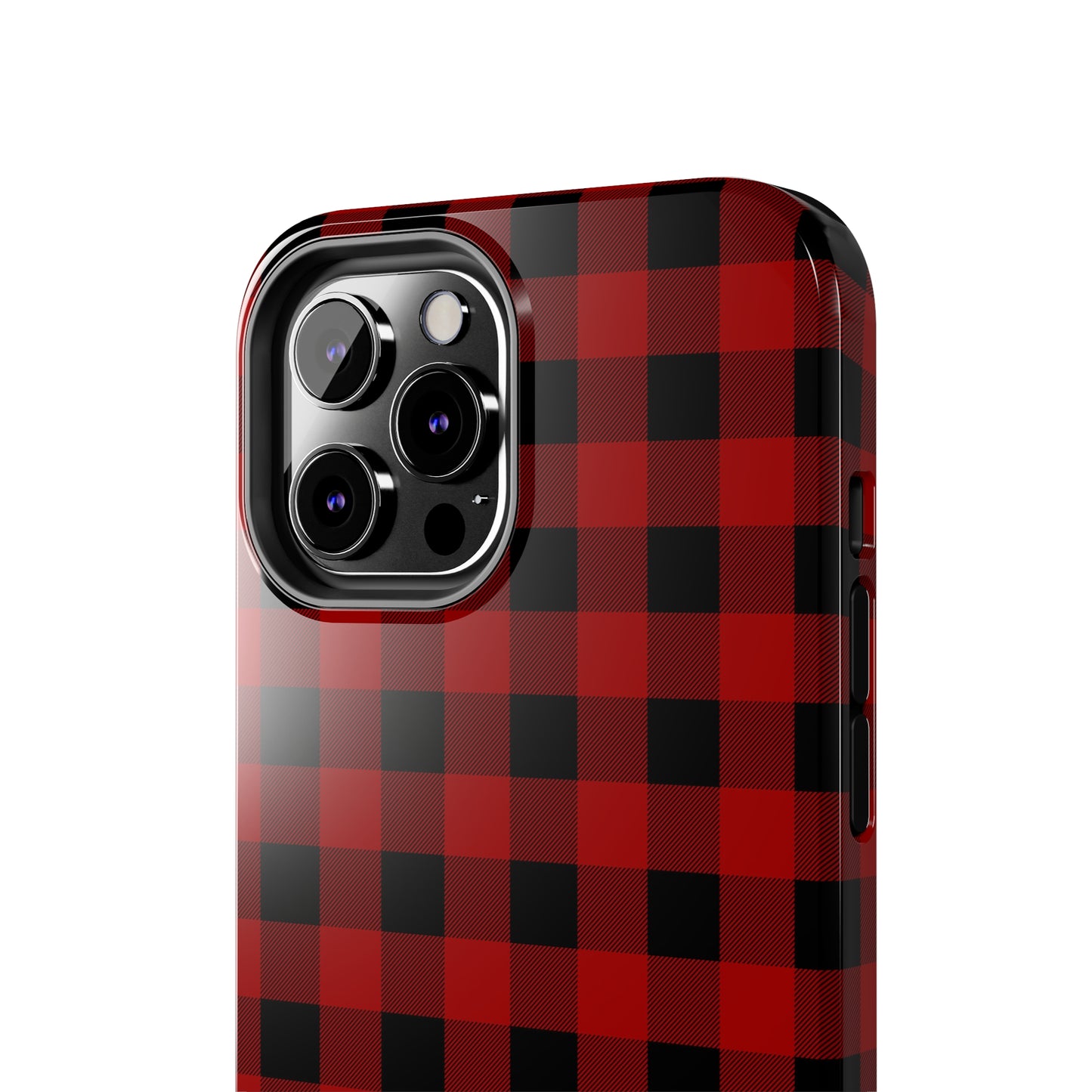 Red and Black Plaid Tough Phone Cases