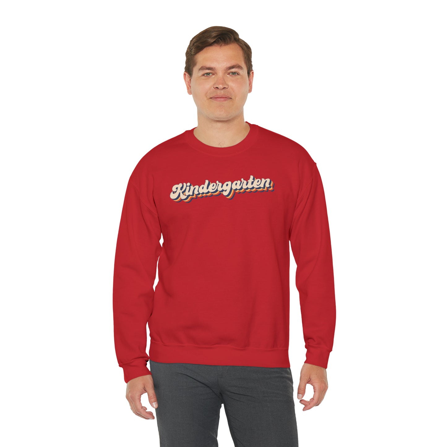 Retro Kindergarten Unisex Heavy Blend™ Crewneck Sweatshirt