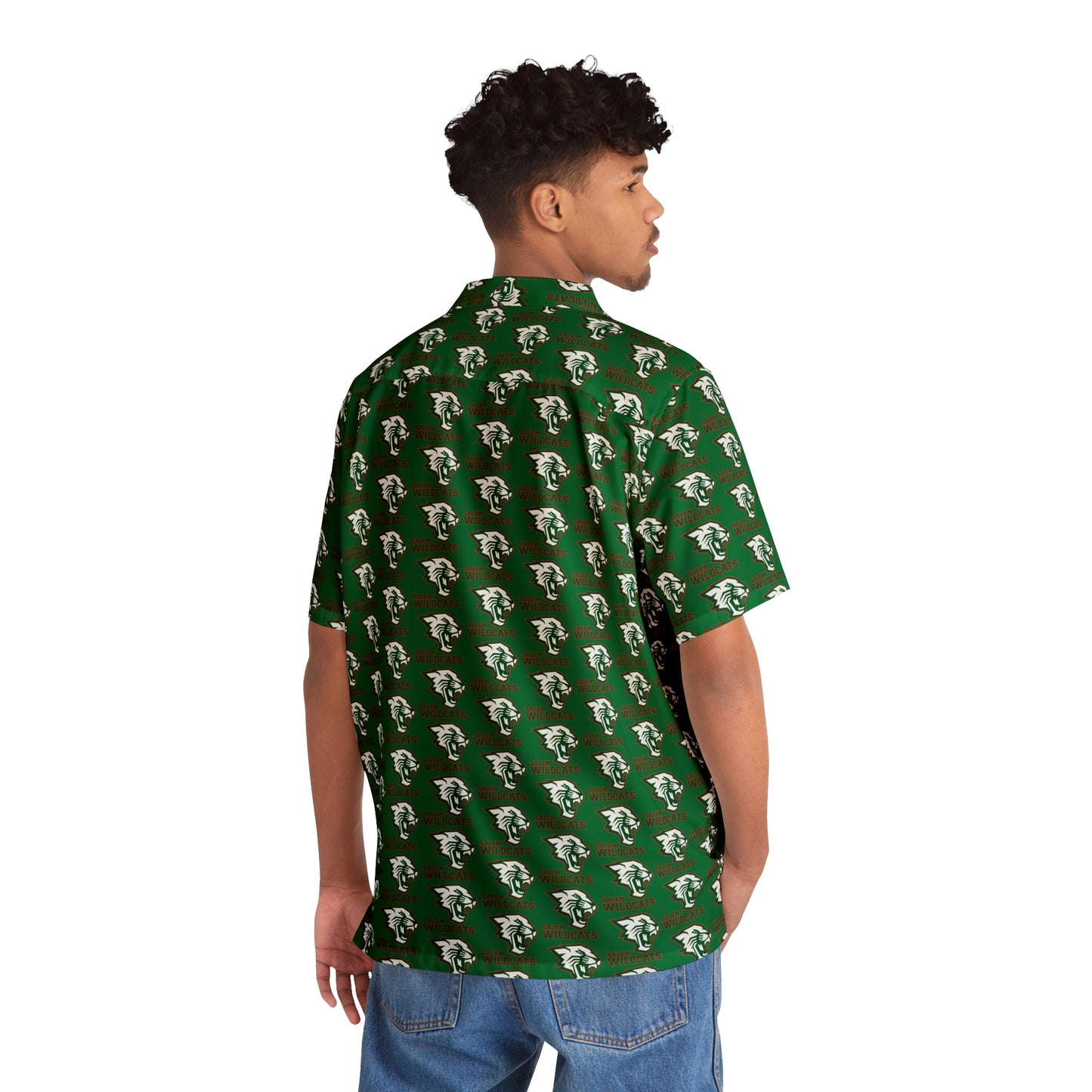 Salem Wildcats Hawaiian Shirt - Green