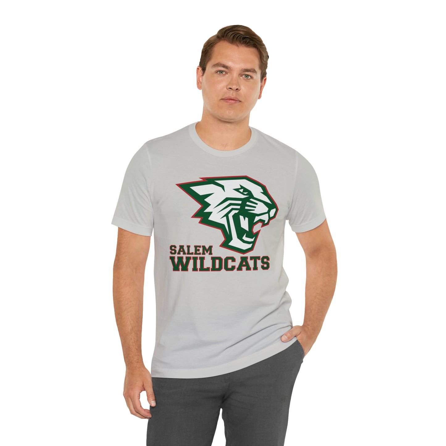 Salem Wildcats Jersey Short Sleeve Tee - Green Print