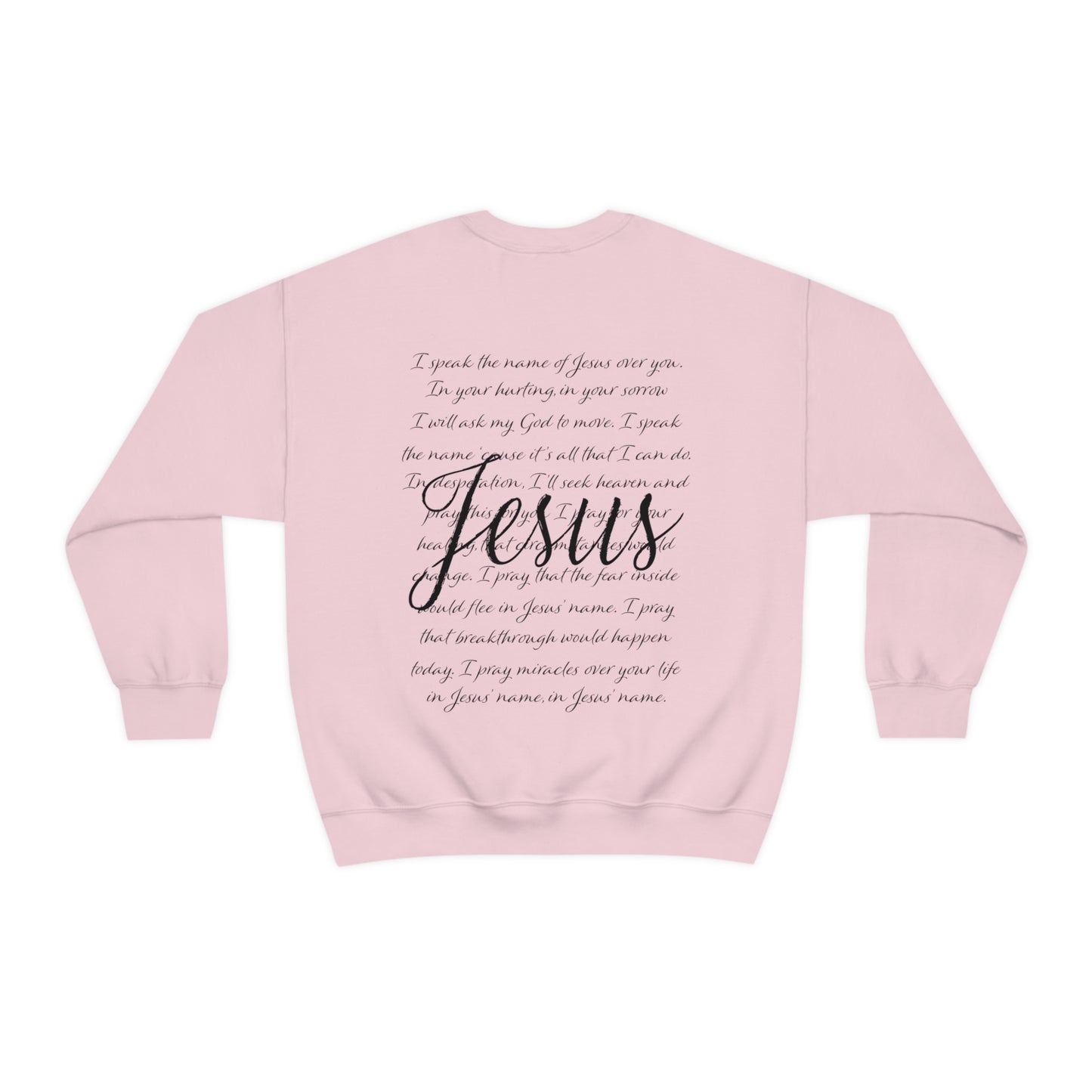 "Jesus Scripture" Front & Back Design - Unisex Heavy Blend™ Crewneck Sweatshirt