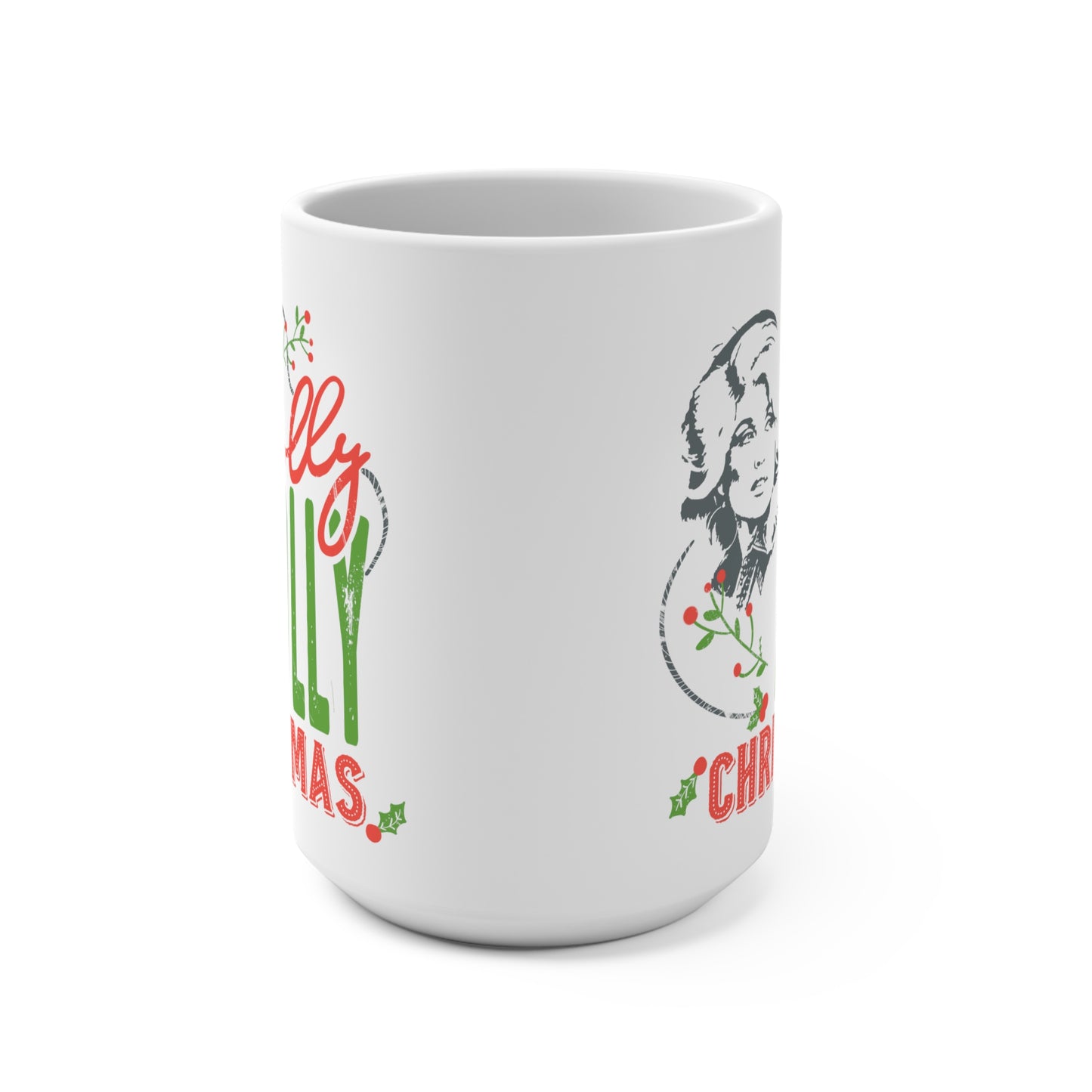 Holly Dolly Christmas Mug 15oz