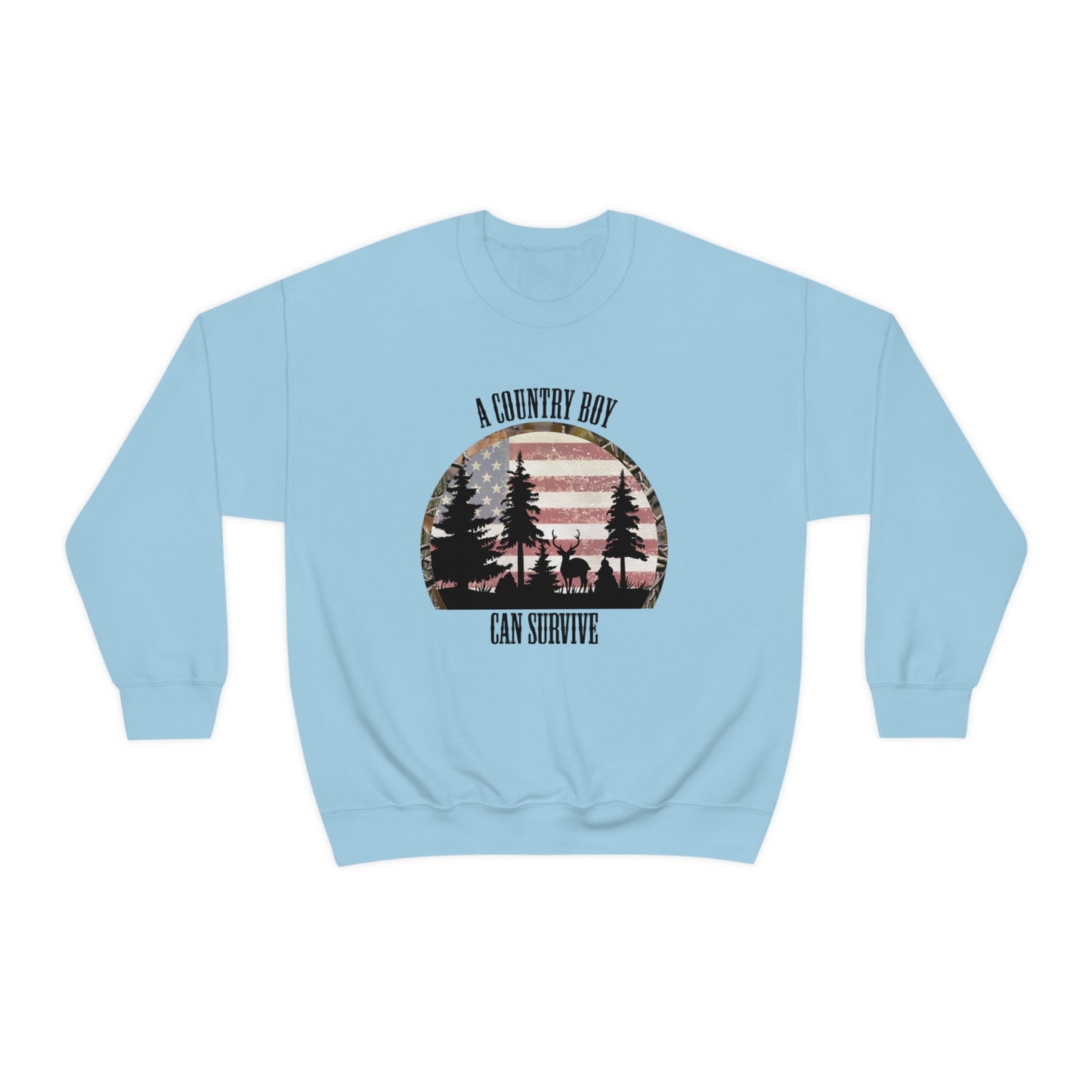 "A Country Boy Can Survive" - Unisex Heavy Blend™ Crewneck Sweatshirt