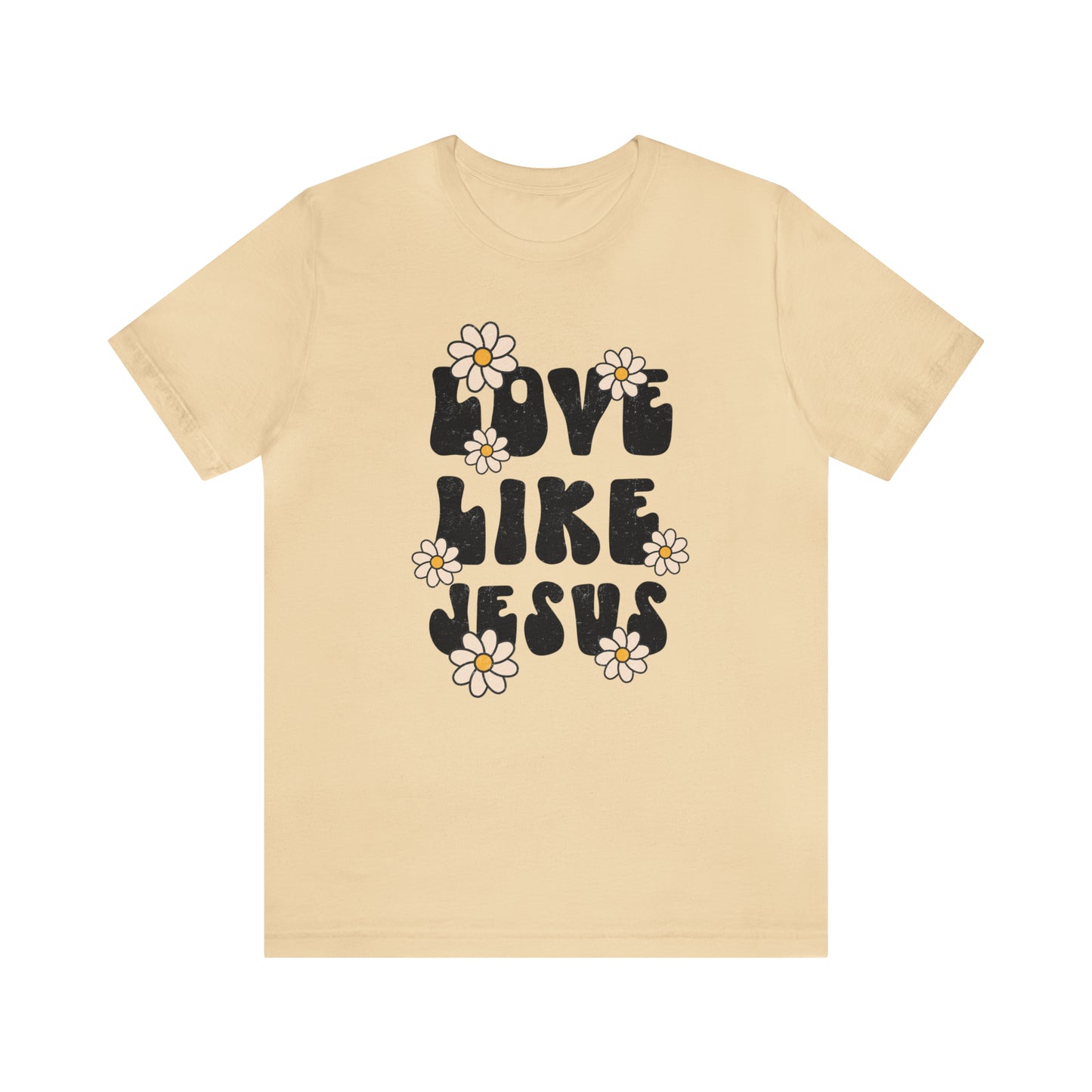 Distressed Daisy Love Like Jesus T-Shirt