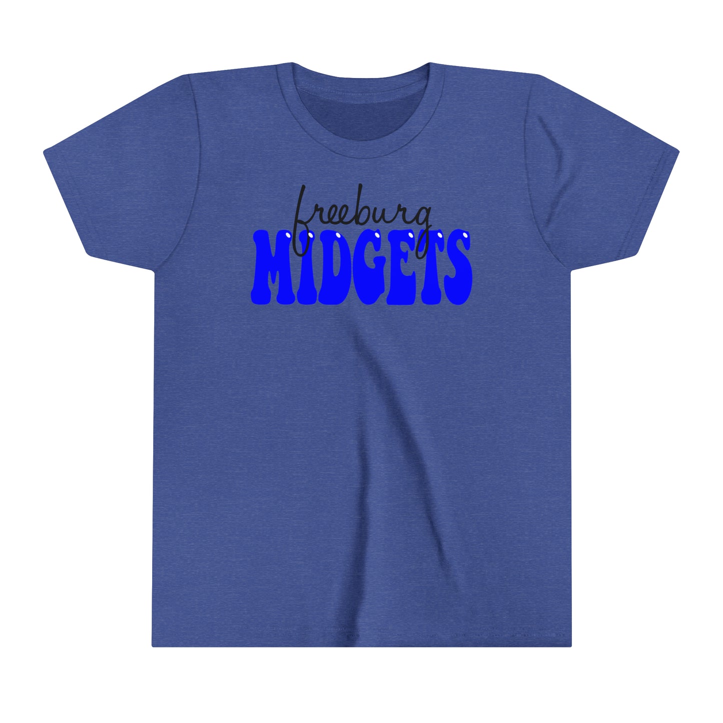 YOUTH Freeburg Midgets Cursive Bubble Logo - Short Sleeve Tee