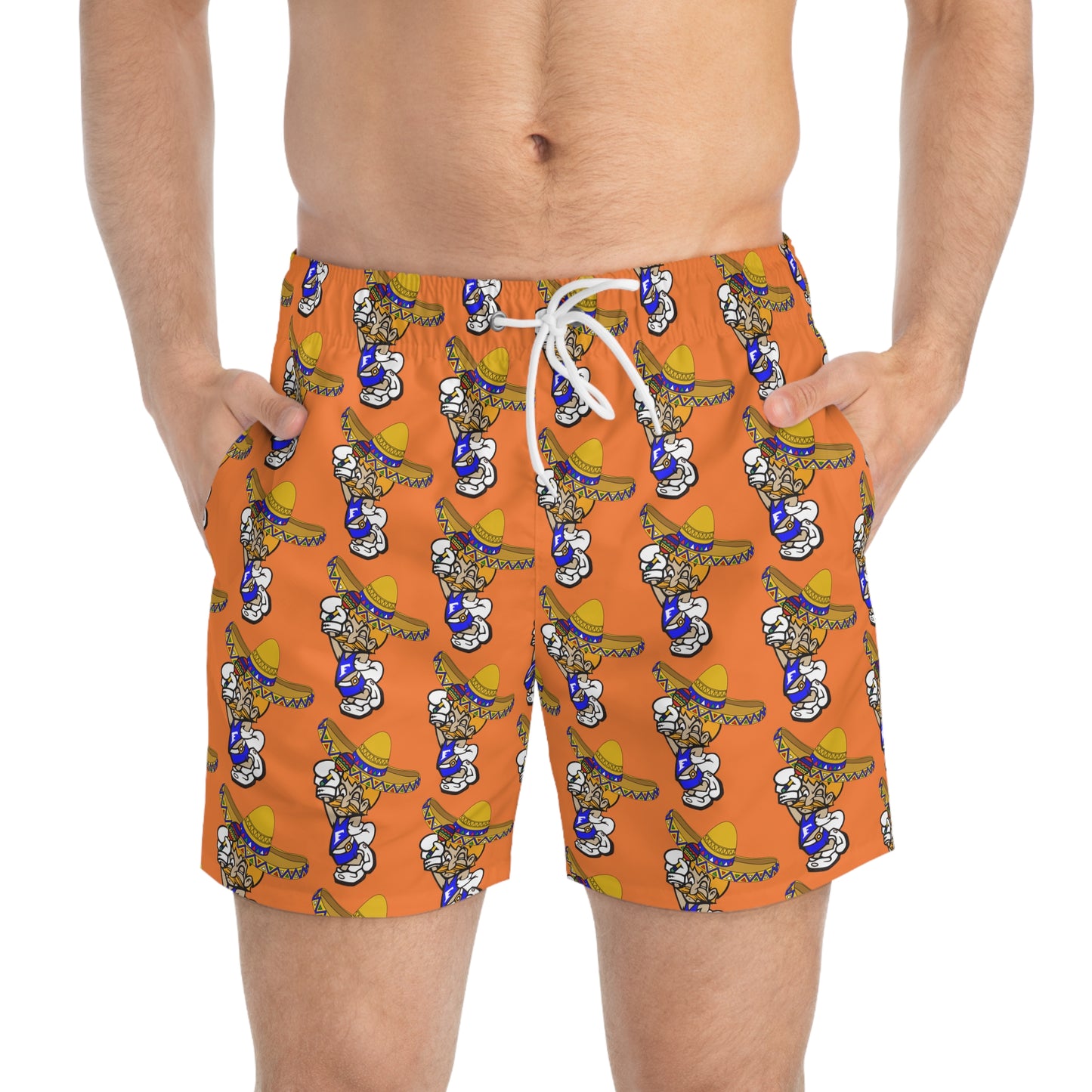 Sombrero Midget Swim Trunks - Orange