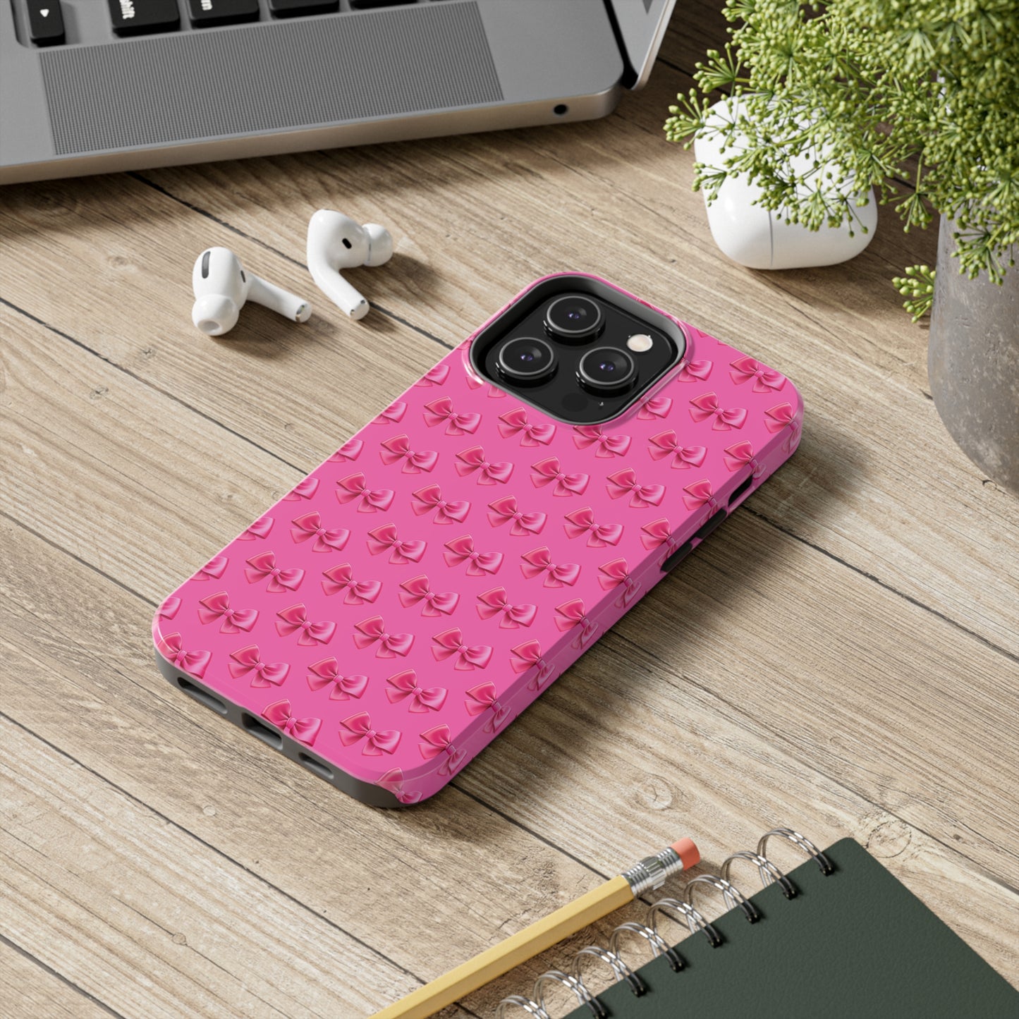 Barbie Pink Bows Themed Tough Phone Cases