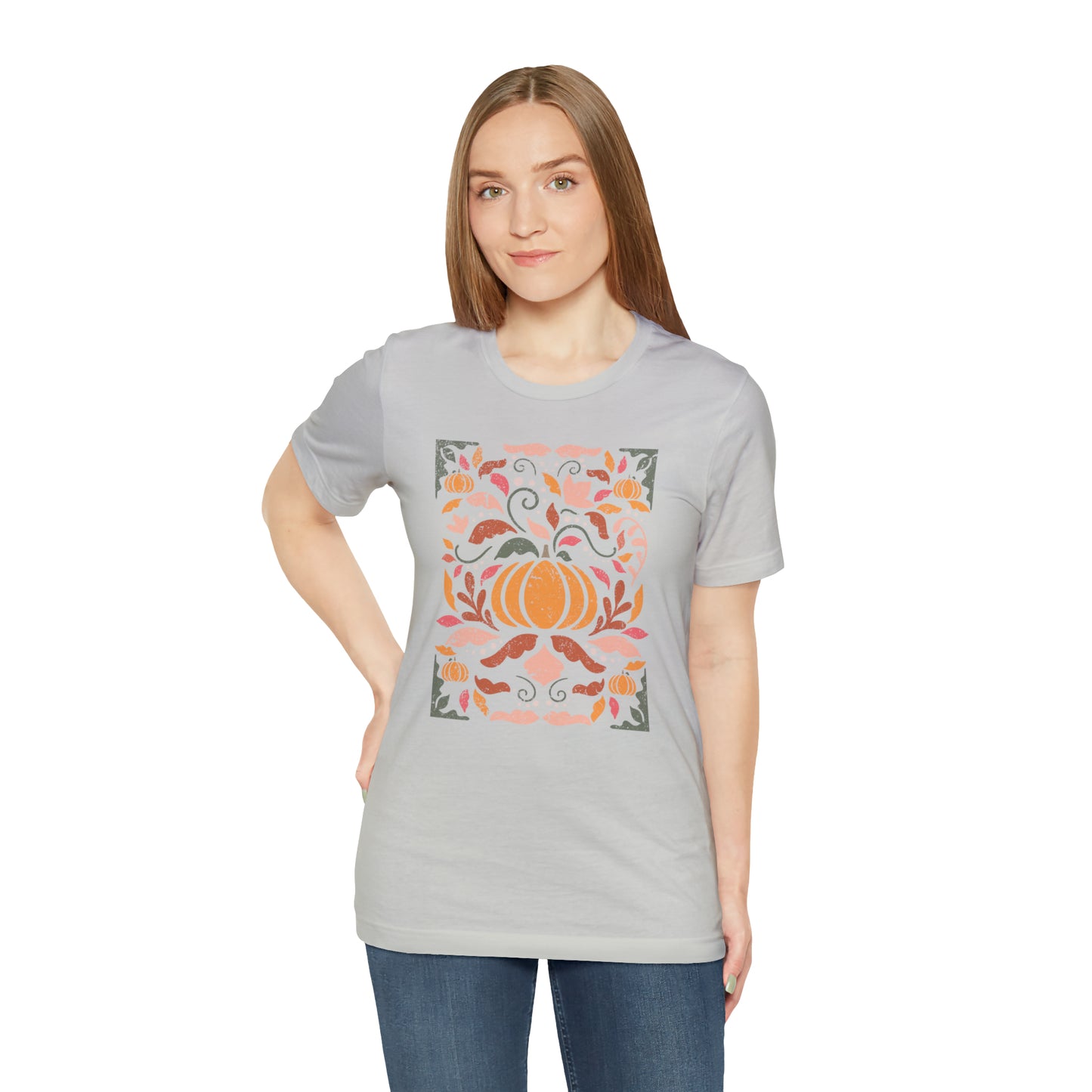 Distressed Boho Fall Floral Mural T-Shirt