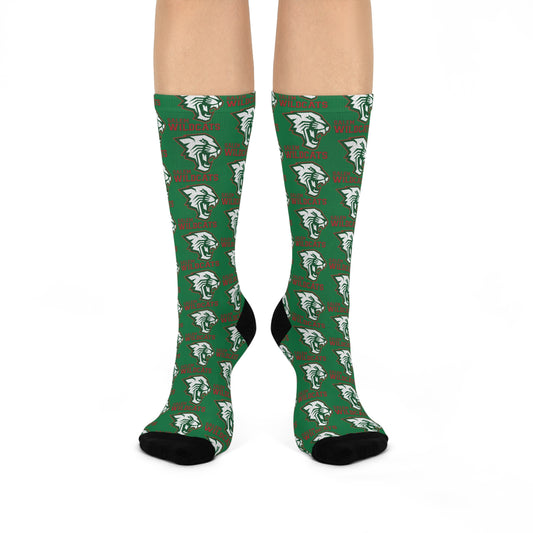 Salem Wildcat Cushioned Crew Socks - Green