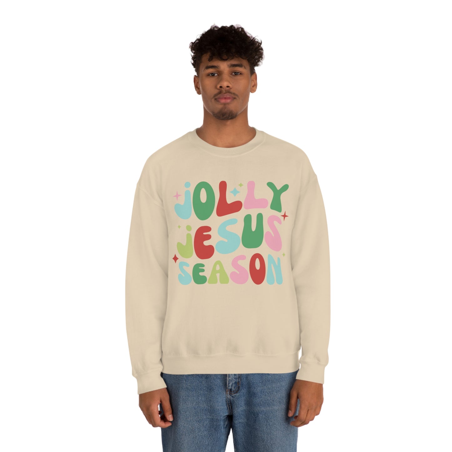 Jolly Jesus Season Heavyweight Crewneck Sweatshirt