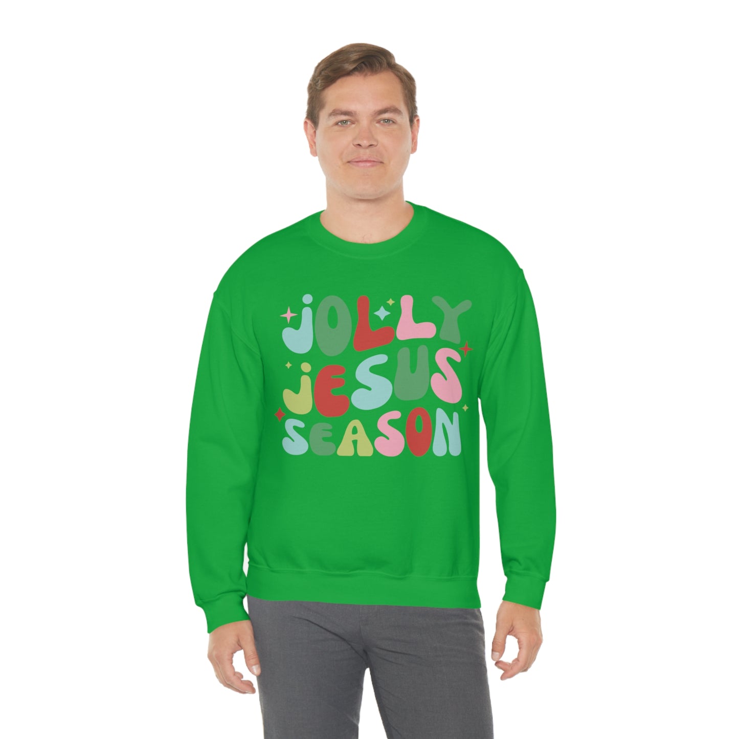 Jolly Jesus Season Heavyweight Crewneck Sweatshirt