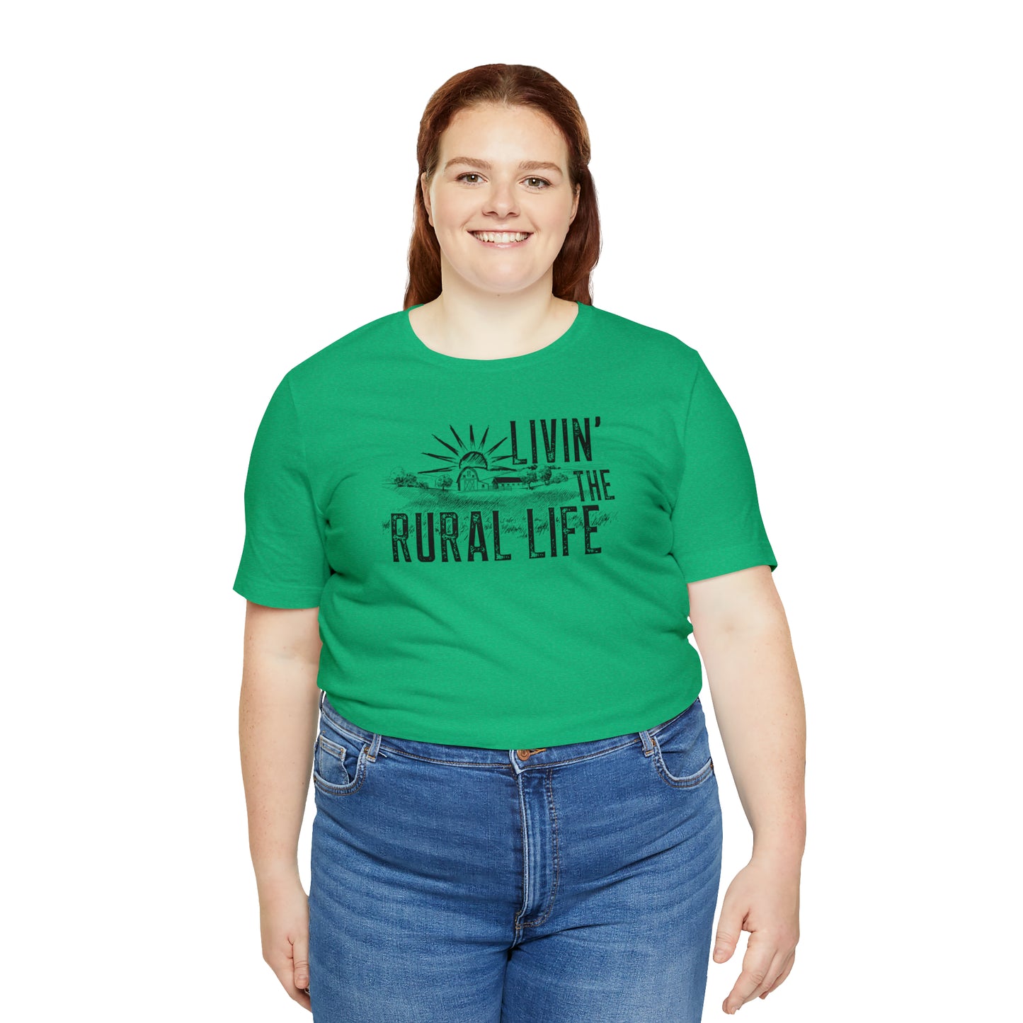 "Livin' the Rural Life" Unisex Jersey Short Sleeve Tee