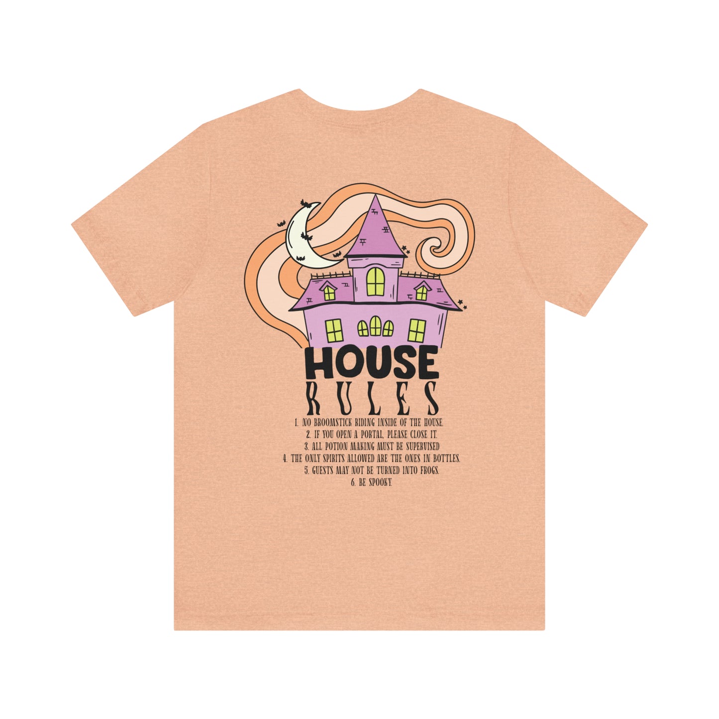 Haunted House Rules (Front and Back Design) Halloween T-Shirt