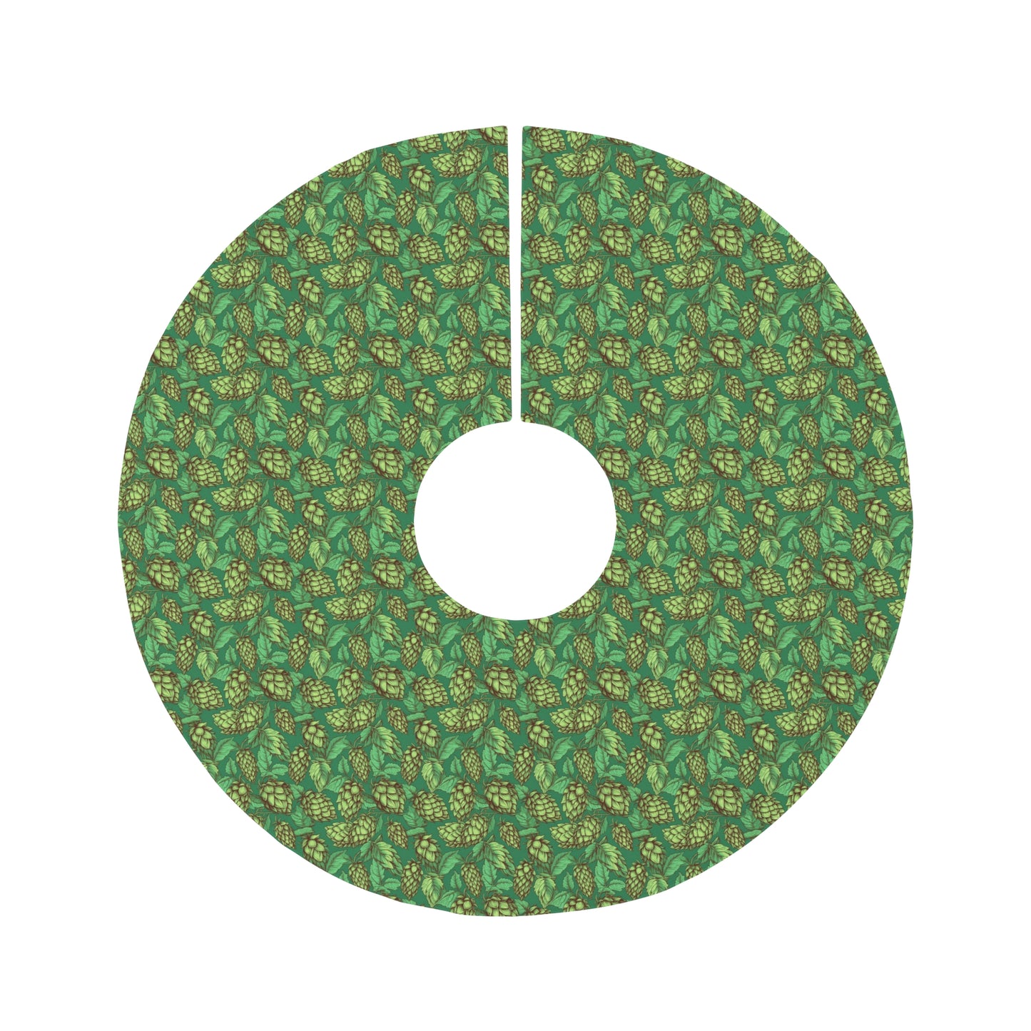 Christmas Pinecone Greenery Round Tree Skirt