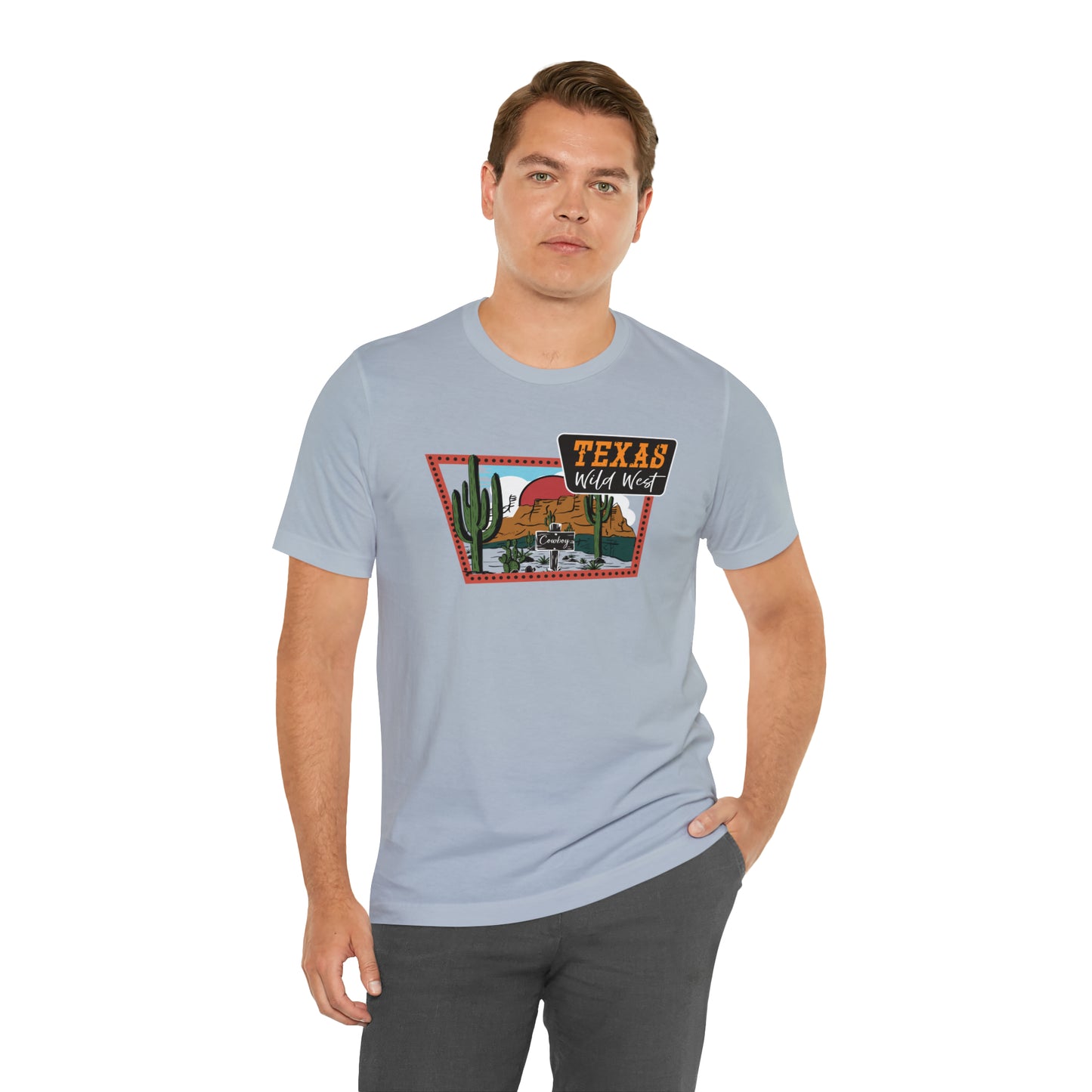 Texas Wild West Unisex Jersey Short Sleeve Tees