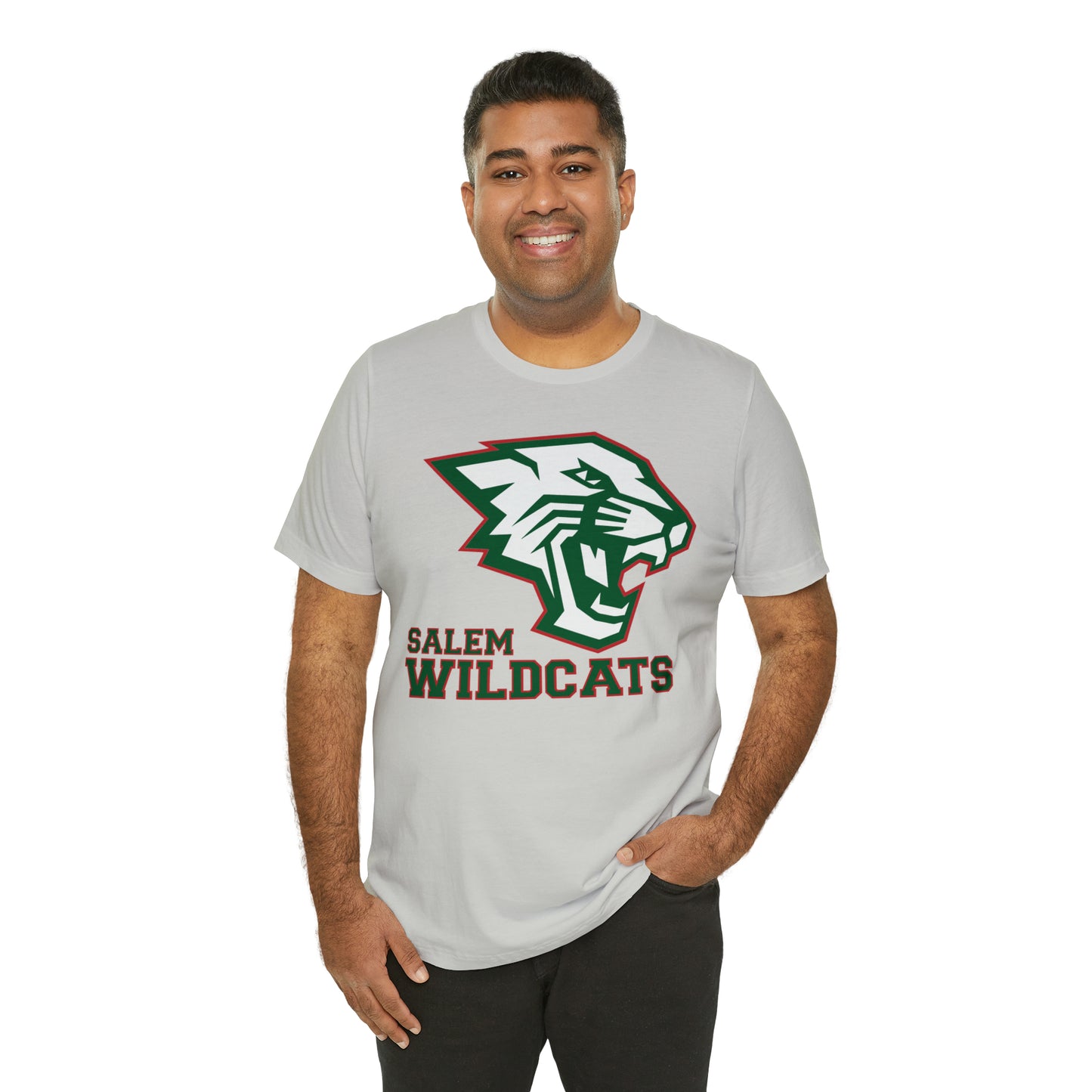 Salem Wildcats Jersey Short Sleeve Tee - Green Print