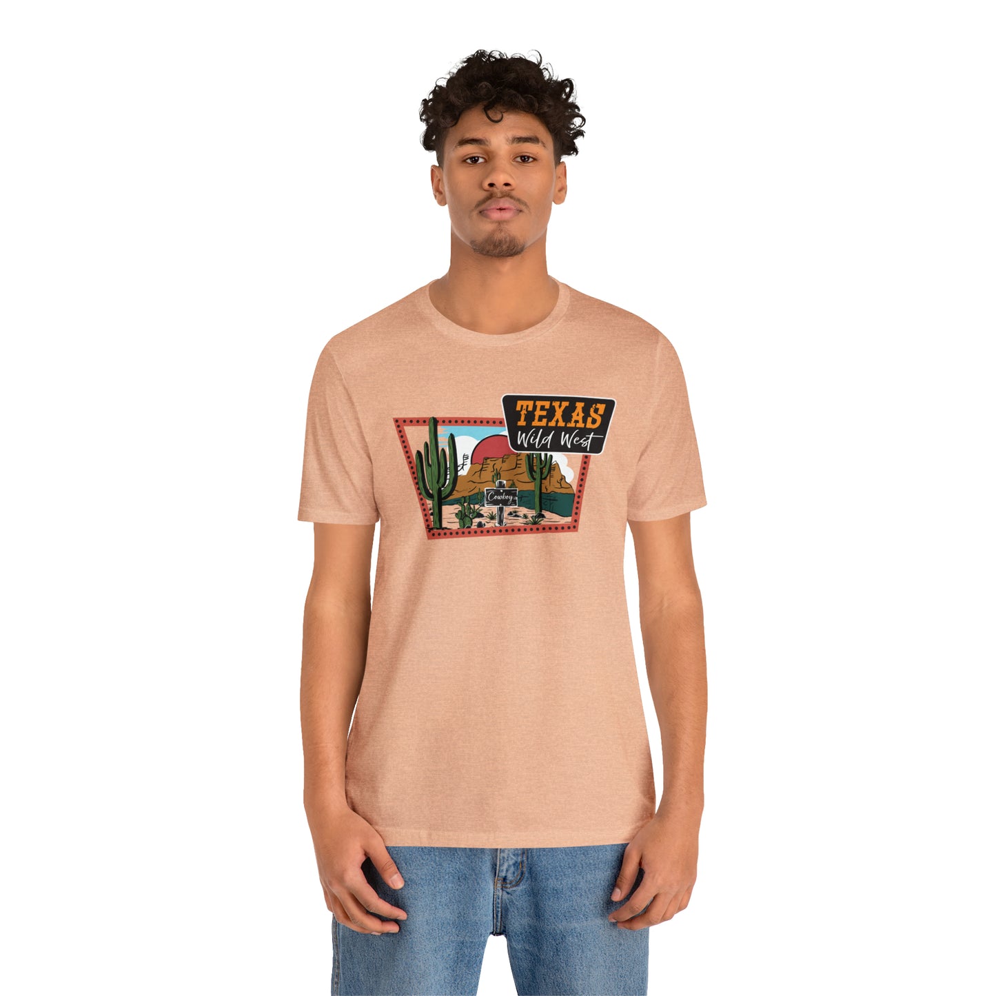 Texas Wild West Unisex Jersey Short Sleeve Tees