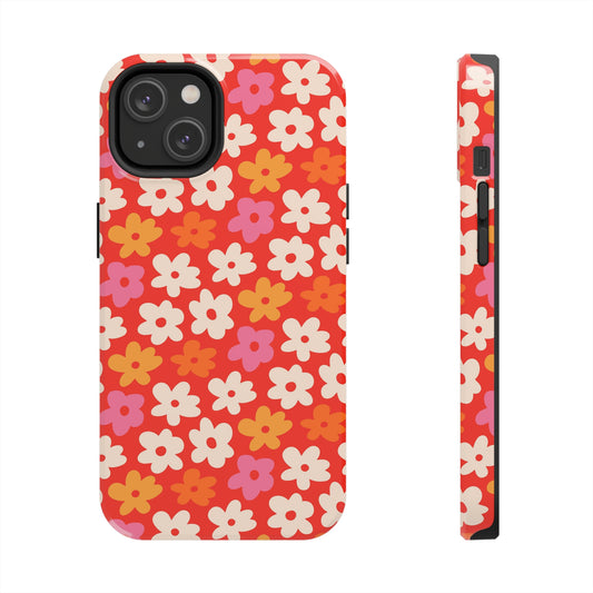 Flower Retro Tough Phone Cases