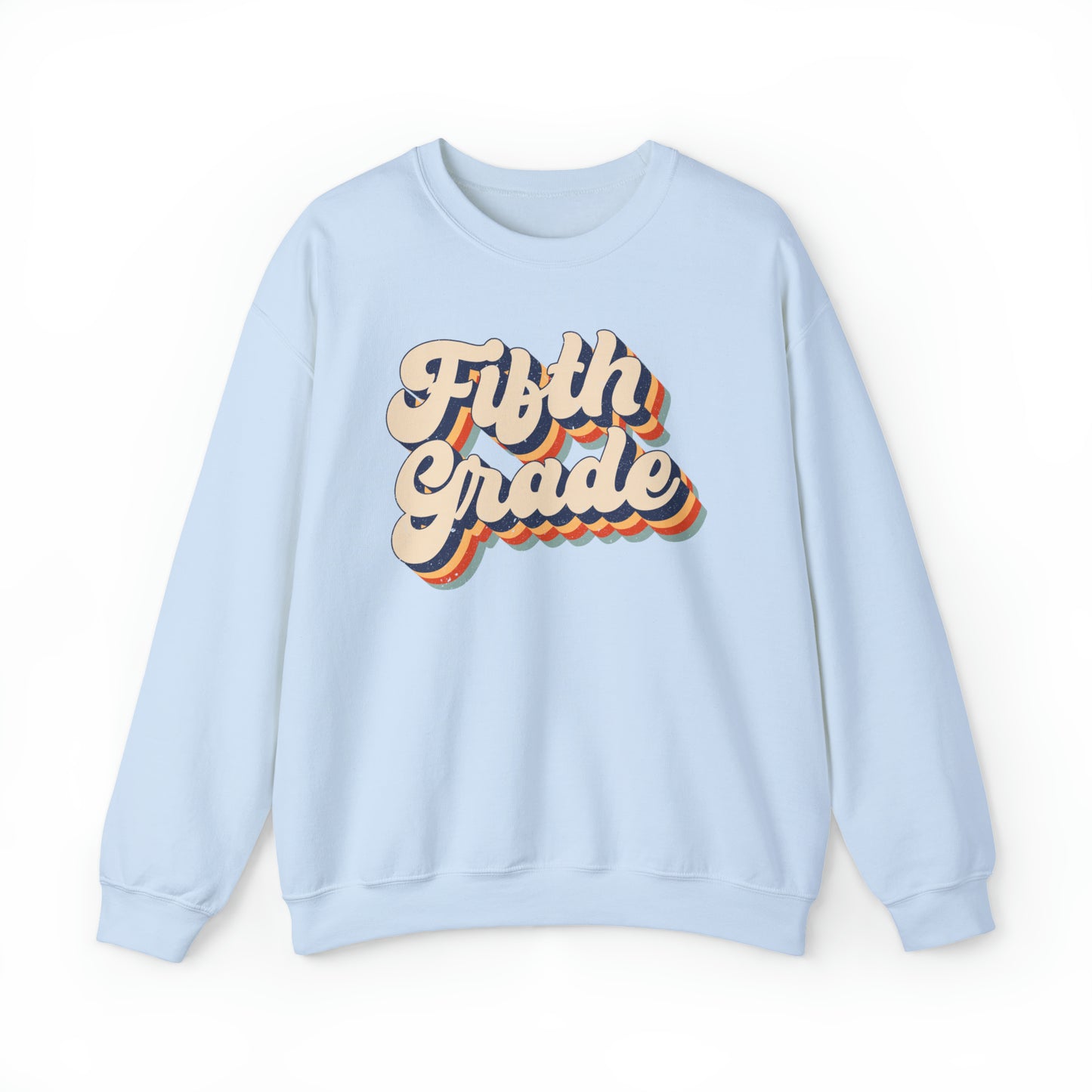 Retro Fifth Grade Unisex Heavy Blend™ Crewneck Sweatshirt