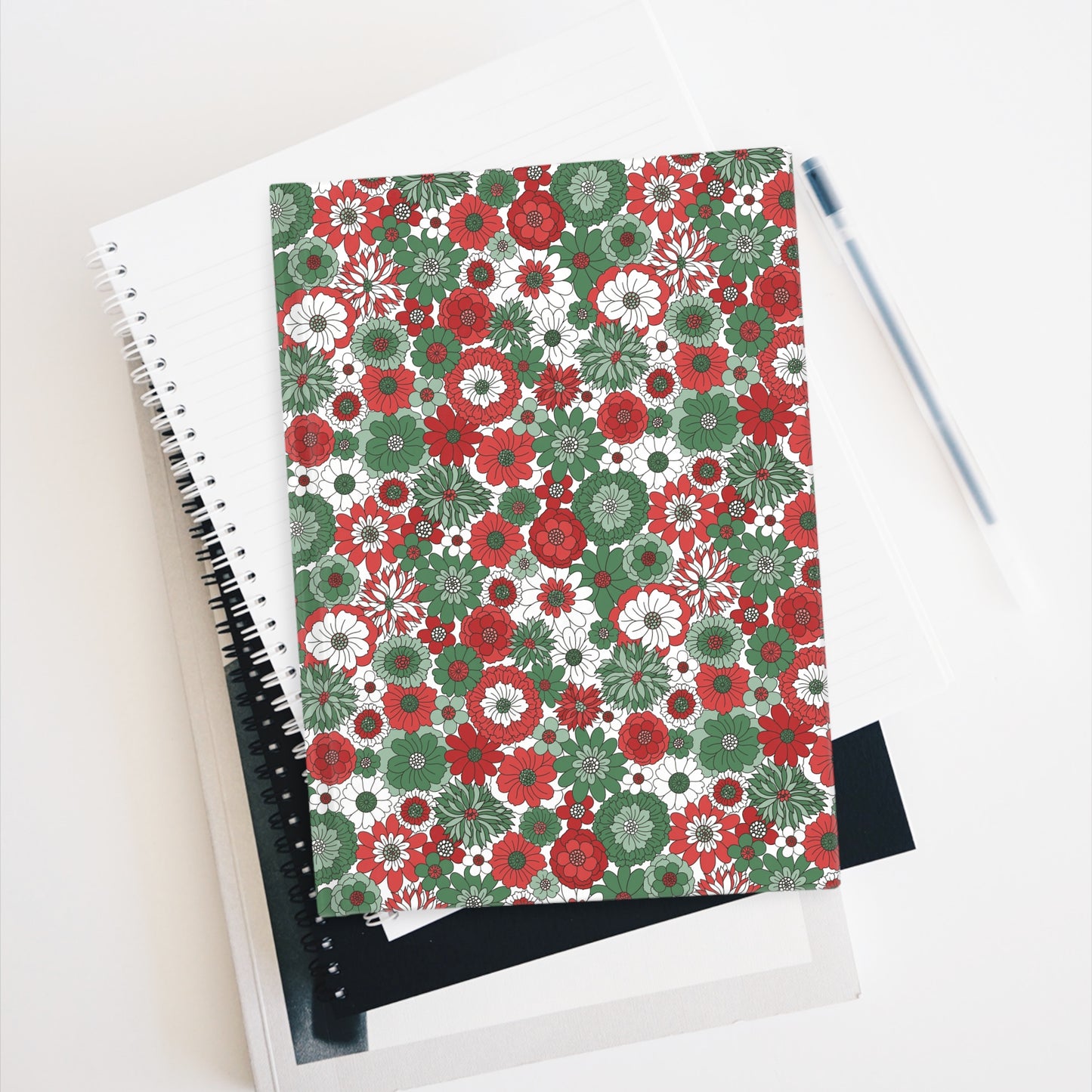 Christmas Floral Journal - Blank