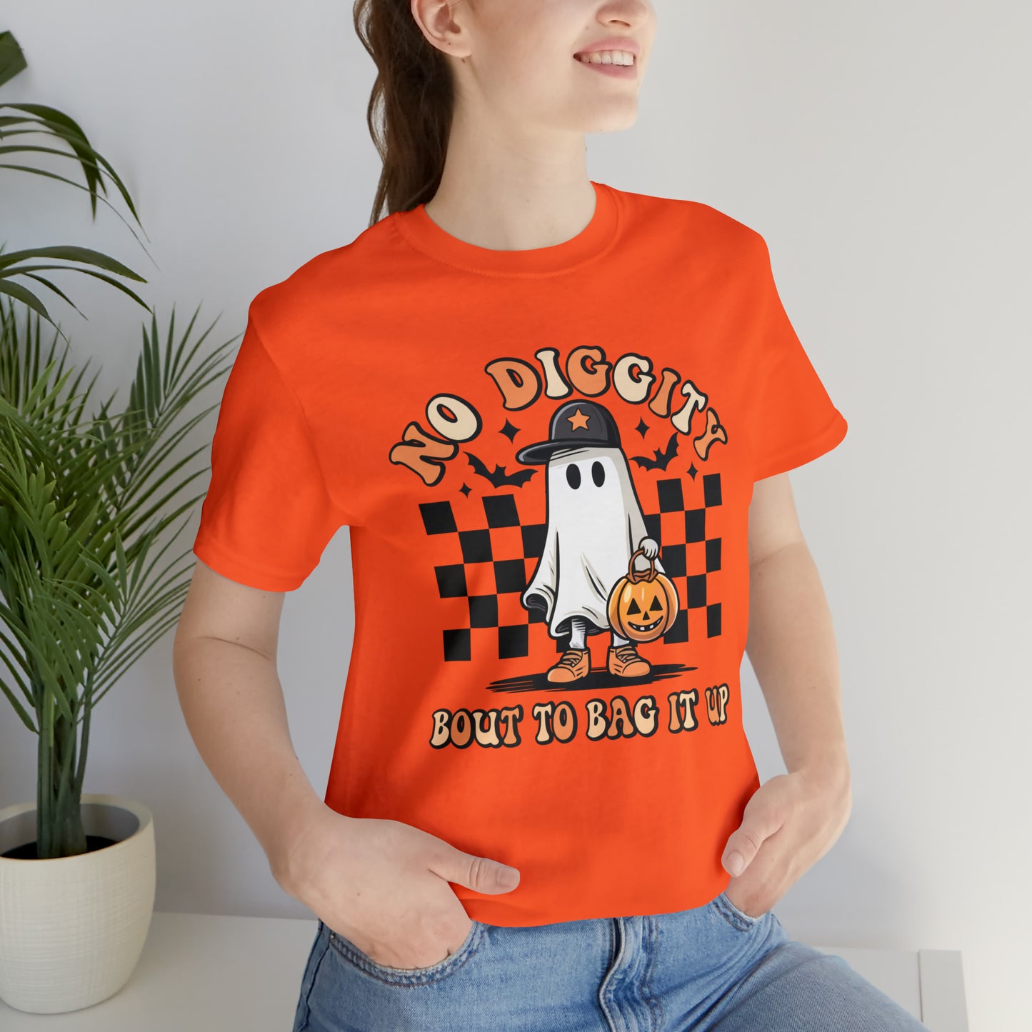 Halloween No Diggity Bout to Bag it Up T-Shirt