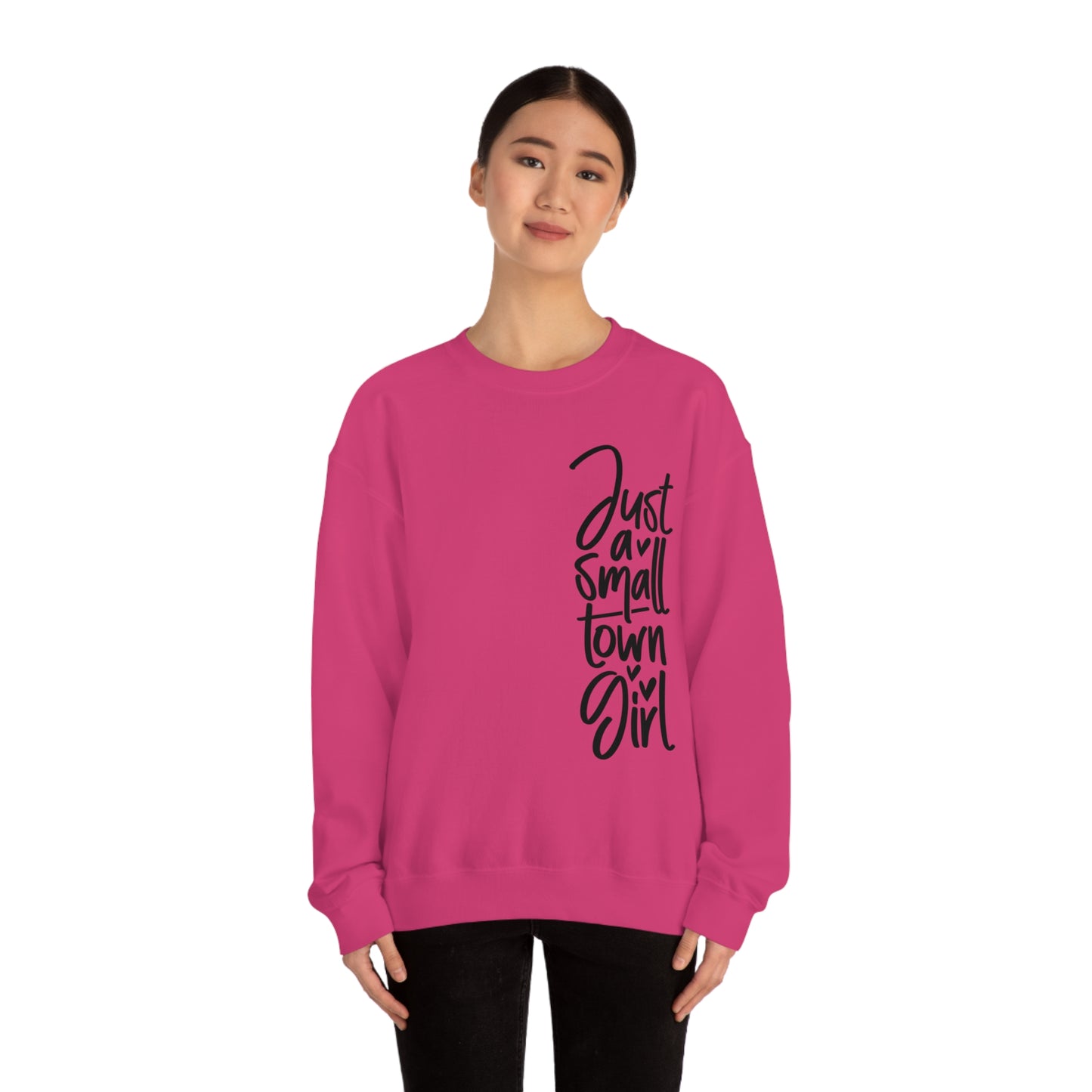 "Just a Small Town Girl" - Unisex Heavy Blend™ Crewneck Sweatshirt