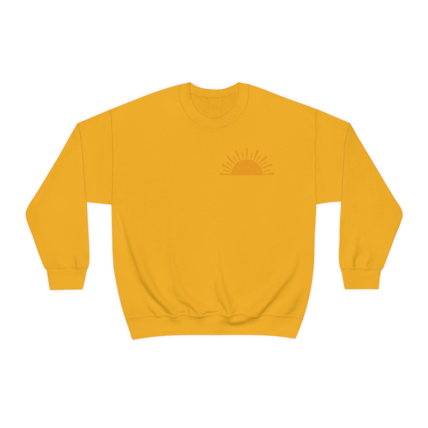 "Sunshine on My Mind" (Front & Back Design) - Unisex Heavy Blend™ Crewneck Sweatshirt