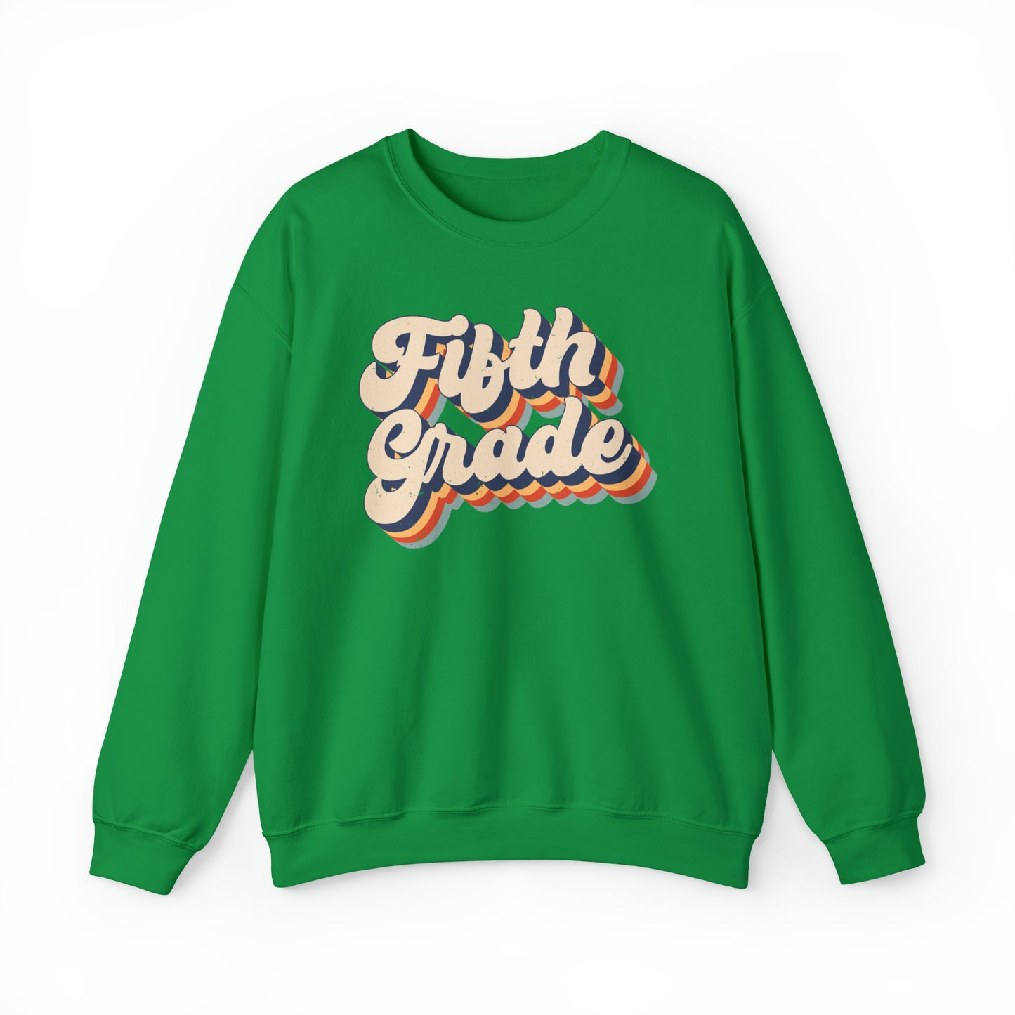 Retro Fifth Grade Unisex Heavy Blend™ Crewneck Sweatshirt