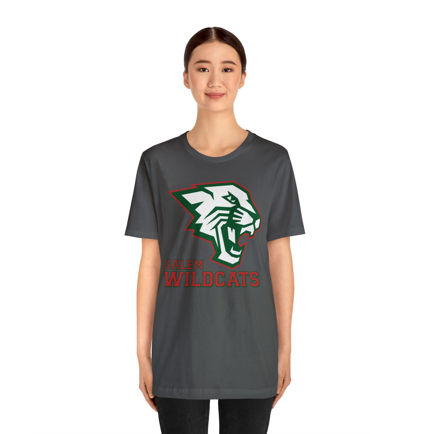 Salem Wildcats Jersey Short Sleeve Tee - Red Print