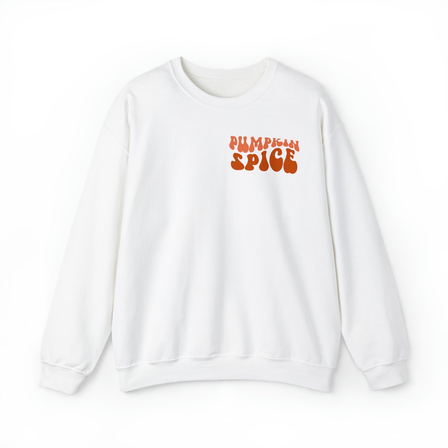 Pumpkin Spice and Chill (Front and Back) Design Heavy Blend™ Crewneck Sweatshirt