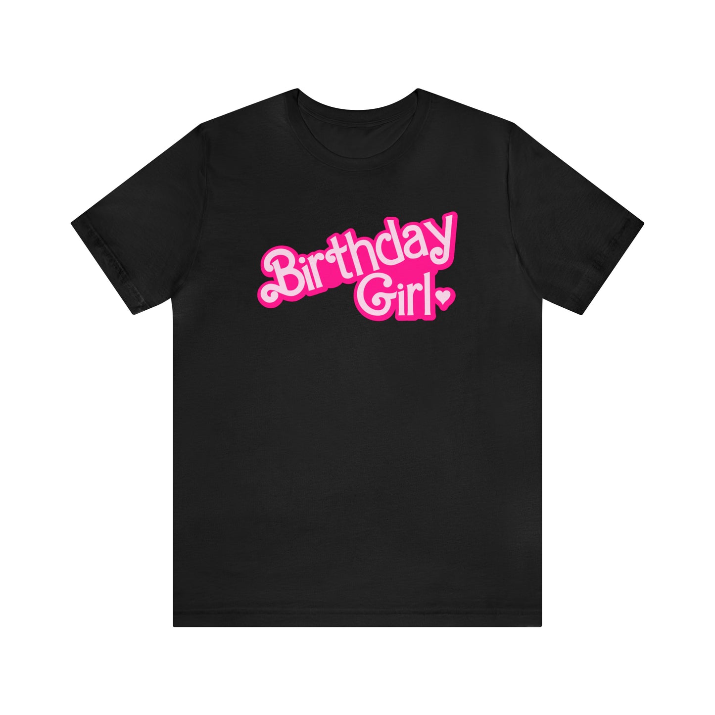 Birthday Girl Hot Pink Barbie Print T-Shirt -