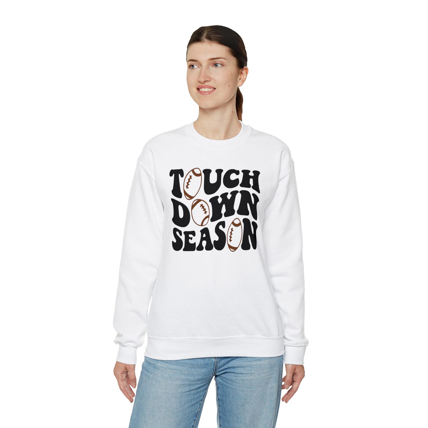 Touch Down Season Heavy Blend™ Crewneck Sweatshirt