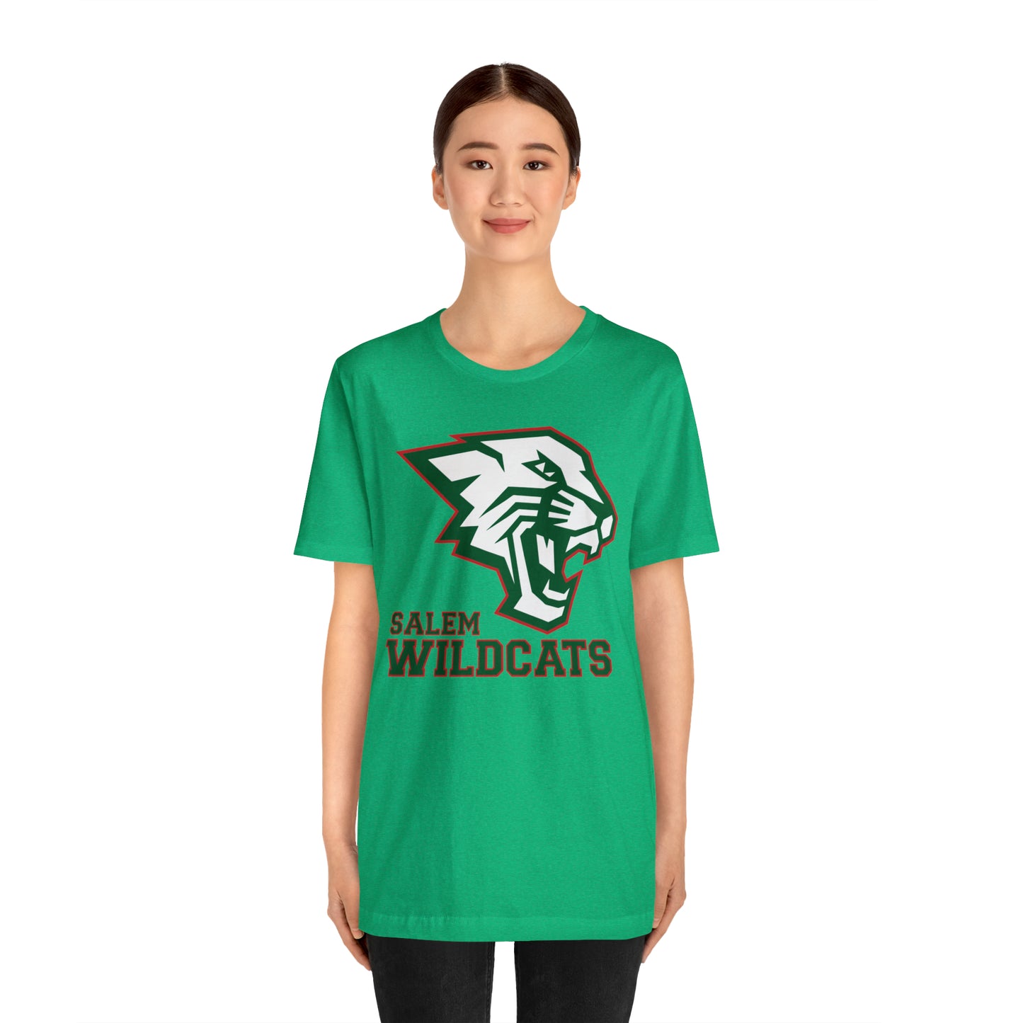 Salem Wildcats Jersey Short Sleeve Tee - Green Print