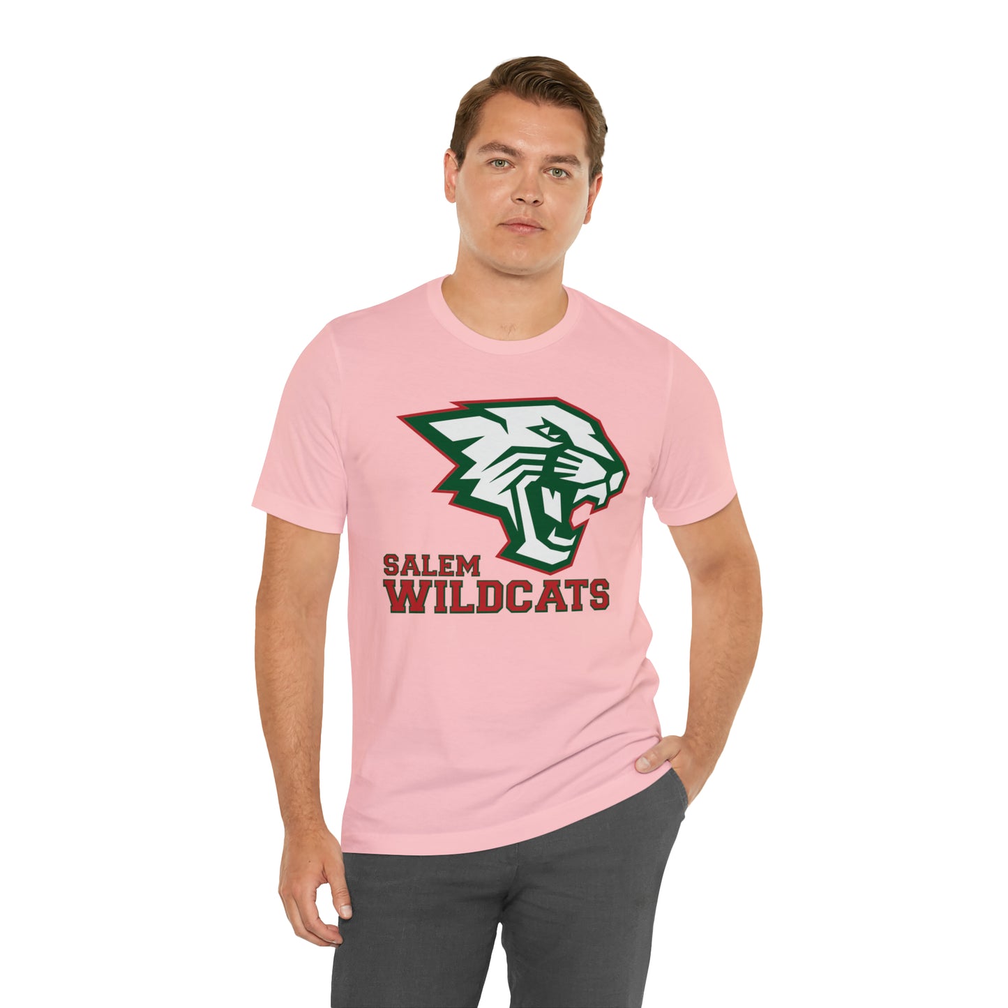 Salem Wildcats Jersey Short Sleeve Tee - Red Print