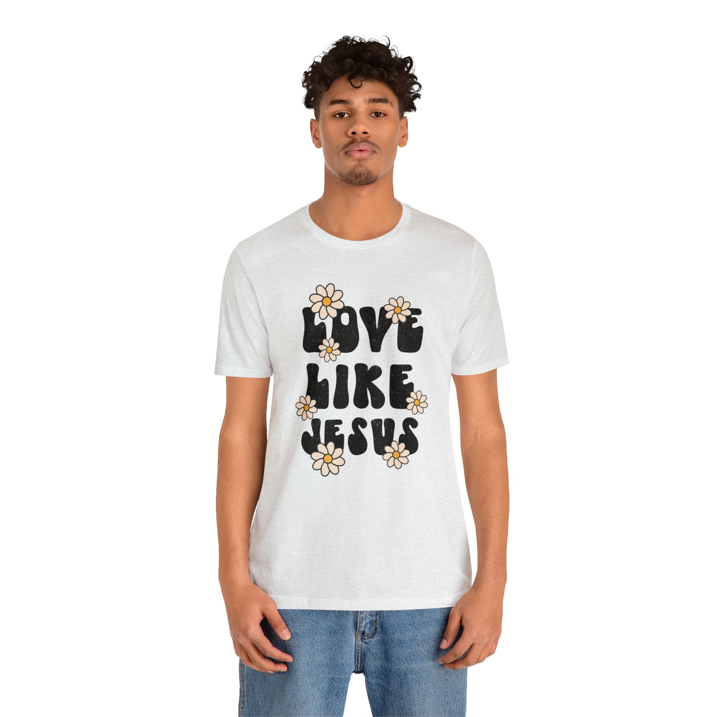 Distressed Daisy Love Like Jesus T-Shirt