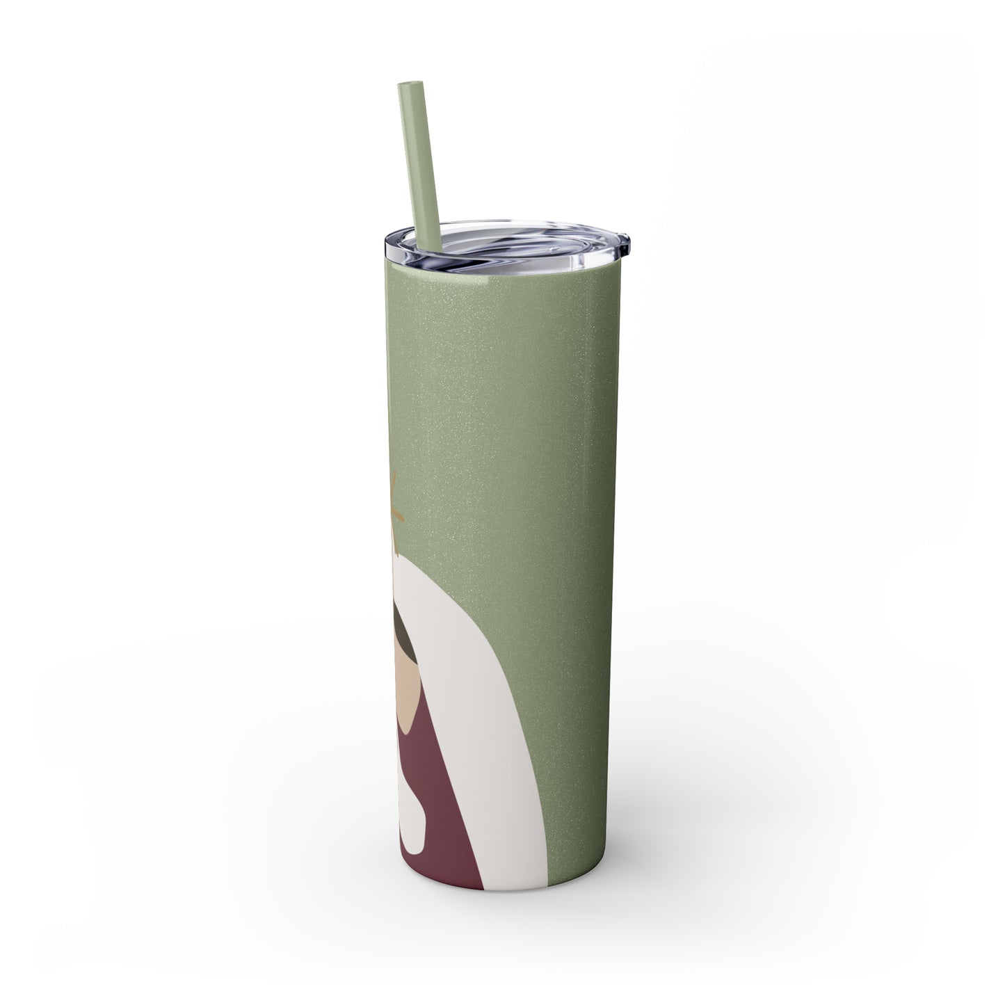 Holy Family Skinny Tumbler with Pick your Color Straw, 20oz