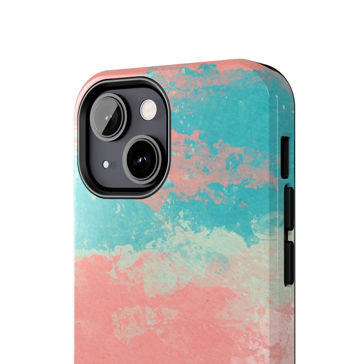 Pink and Turquoise Water Color Tough Phone Cases