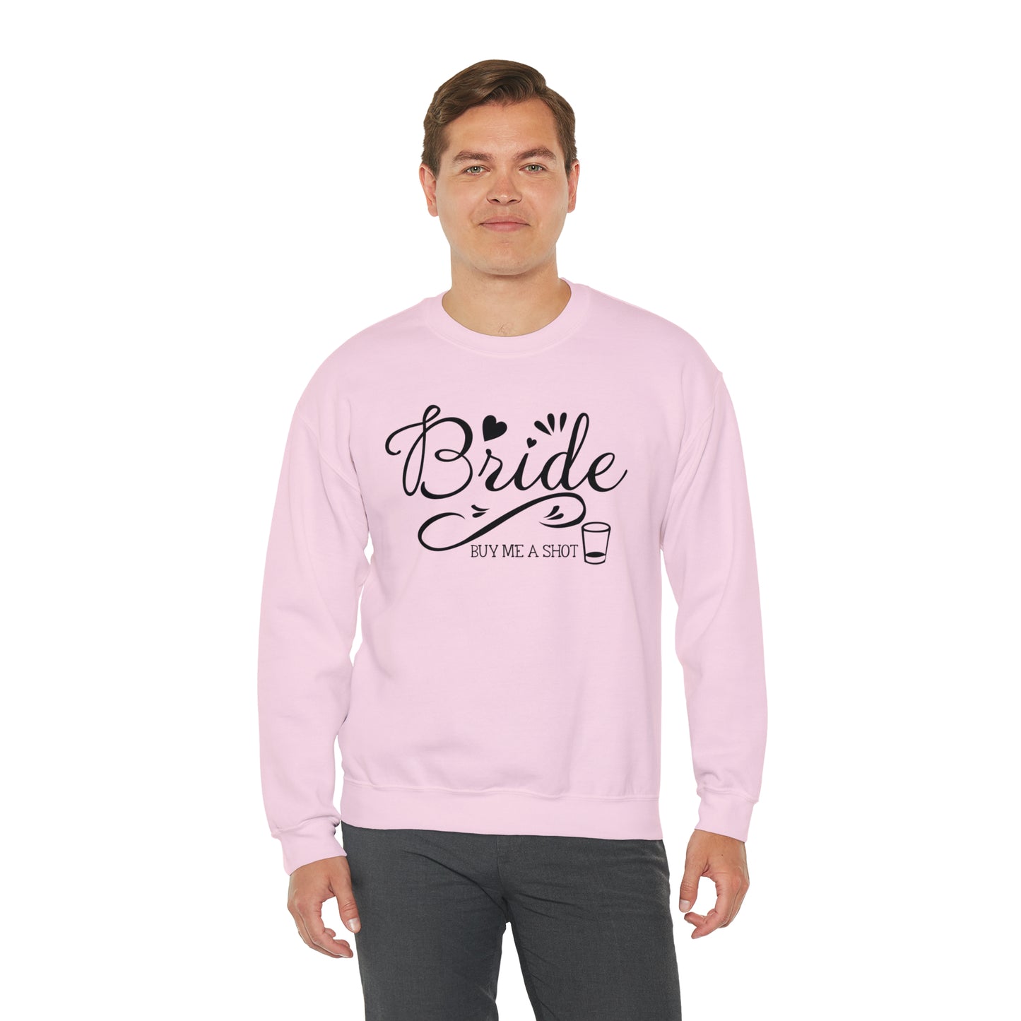 Bride Buy Me a Shot Unisex Heavy Blend™ Crewneck Sweatshirt