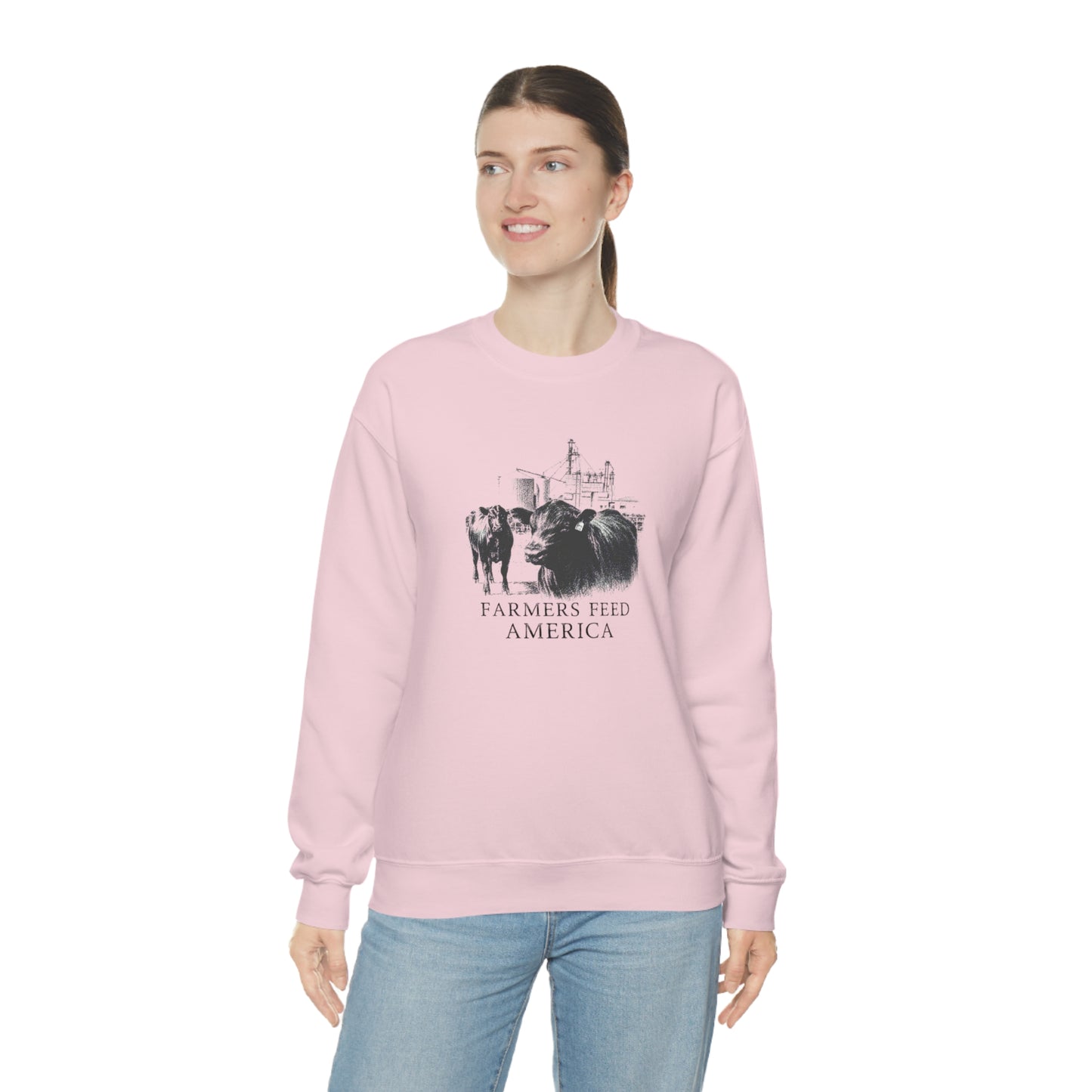 "Farmers Feed America" - Unisex Heavy Blend™ Crewneck Sweatshirt