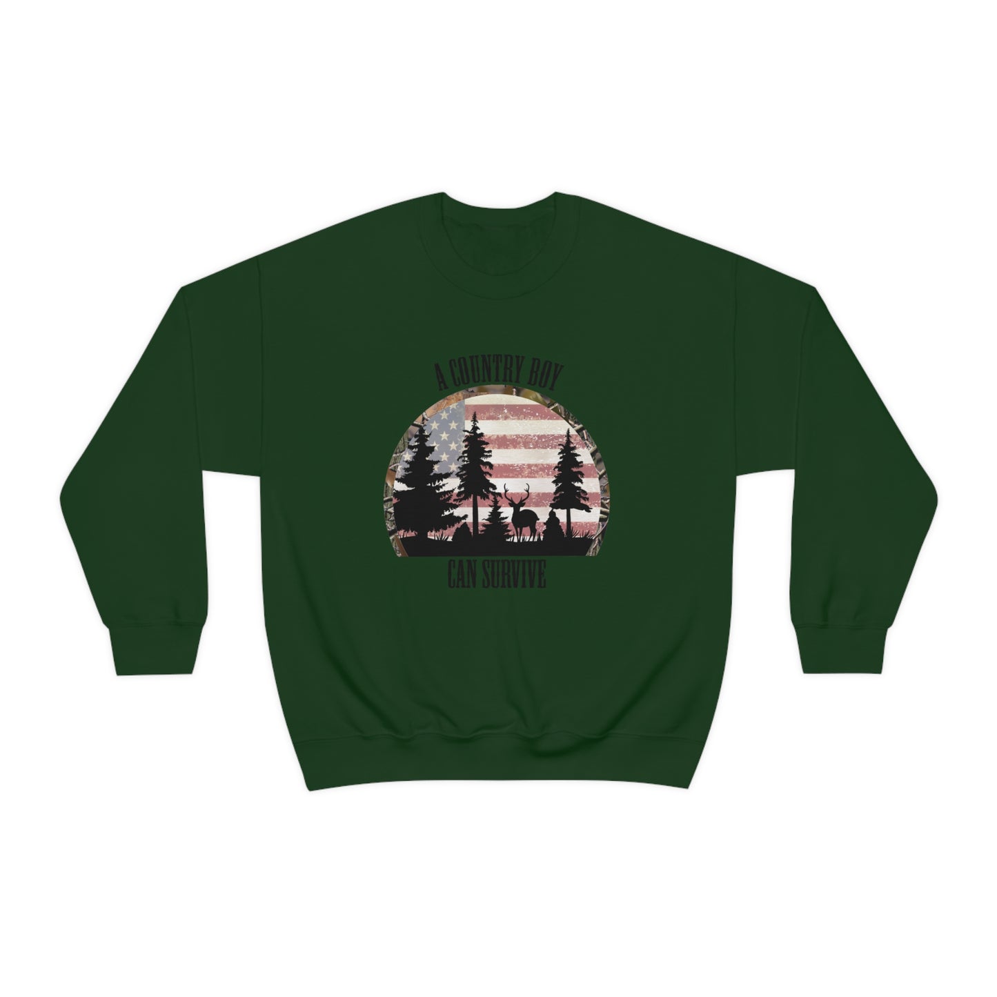 "A Country Boy Can Survive" - Unisex Heavy Blend™ Crewneck Sweatshirt