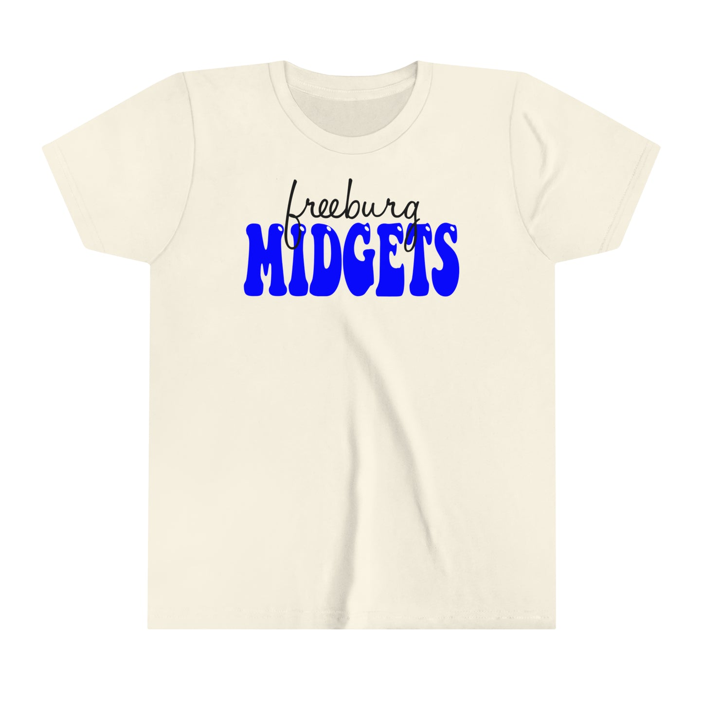 YOUTH Freeburg Midgets Cursive Bubble Logo - Short Sleeve Tee