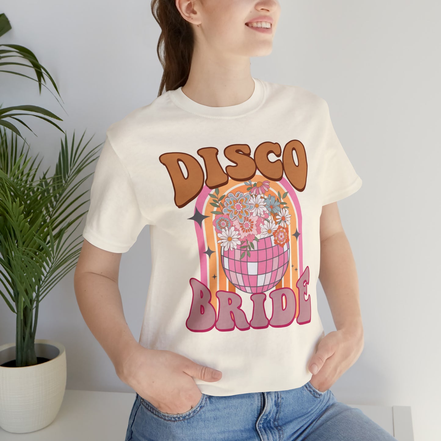 Retro Disco Bride Mirror Ball T-Shirt