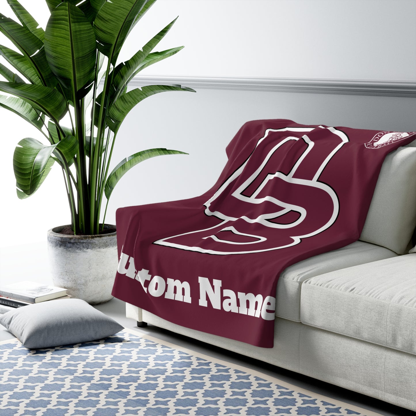 Custom Don Bosco Sherpa Fleece Blanket