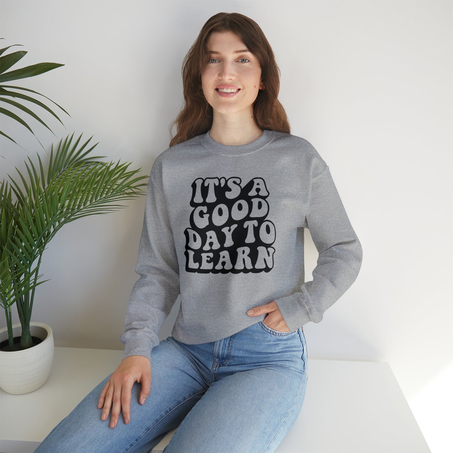 It's a Good Day to Learn Unisex Heavy Blend™ Crewneck Sweatshirt