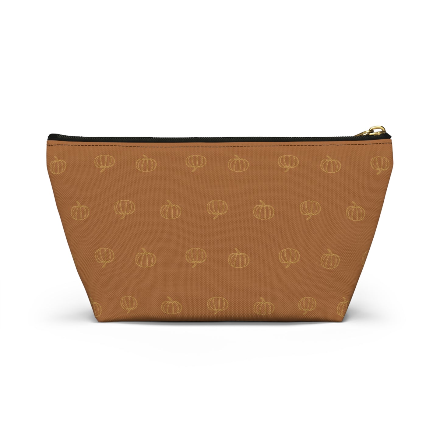 Fall/ Halloween Rustic Pumpkin Design Accessory Pouch w T-bottom