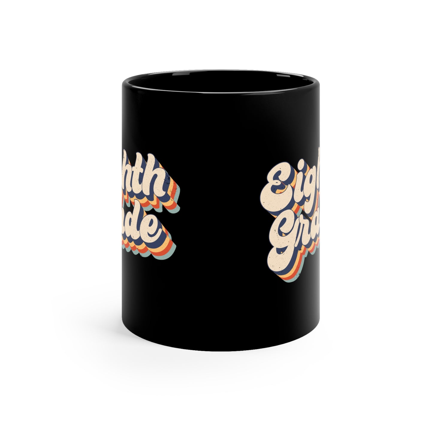 Retro Eighth Grade Crew 11oz Black Mug