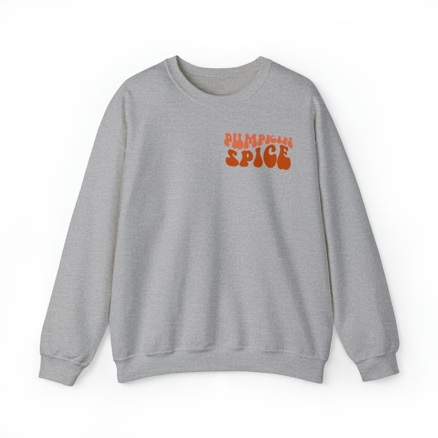 Pumpkin Spice and Chill (Front and Back) Design Heavy Blend™ Crewneck Sweatshirt