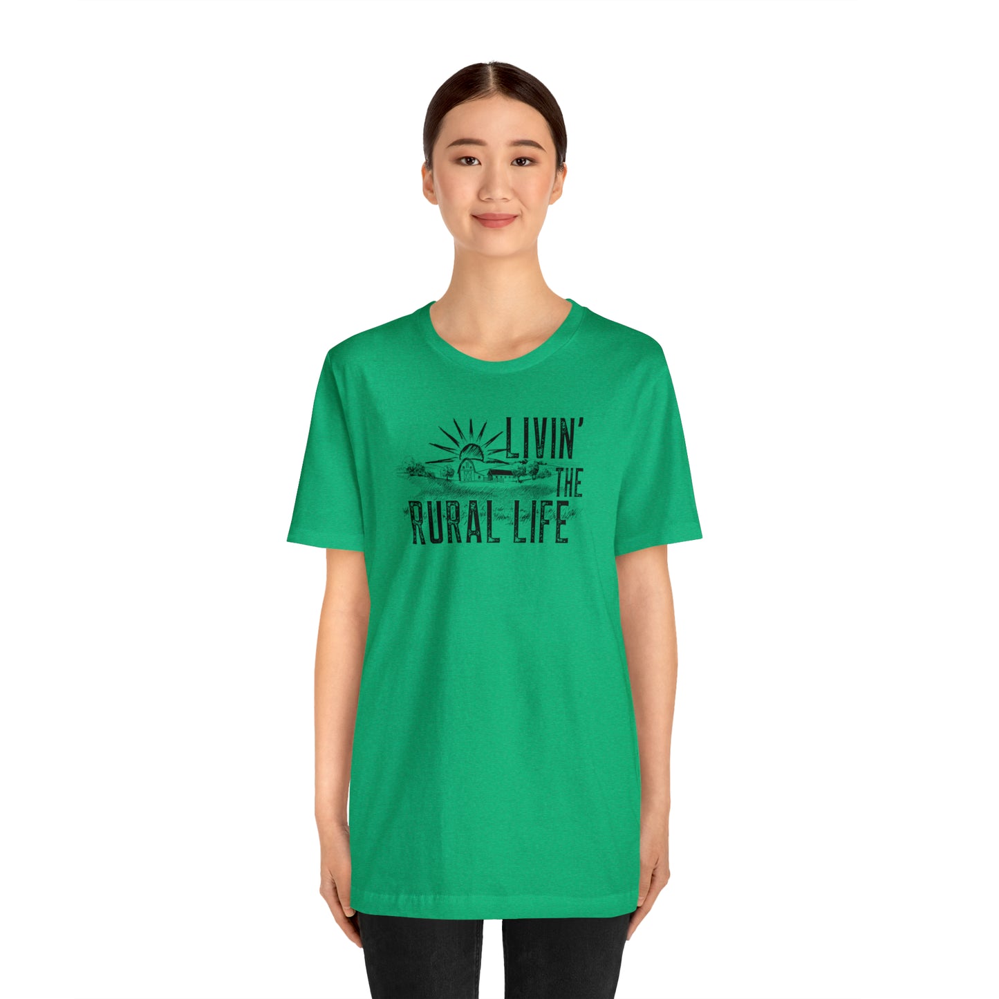 "Livin' the Rural Life" Unisex Jersey Short Sleeve Tee